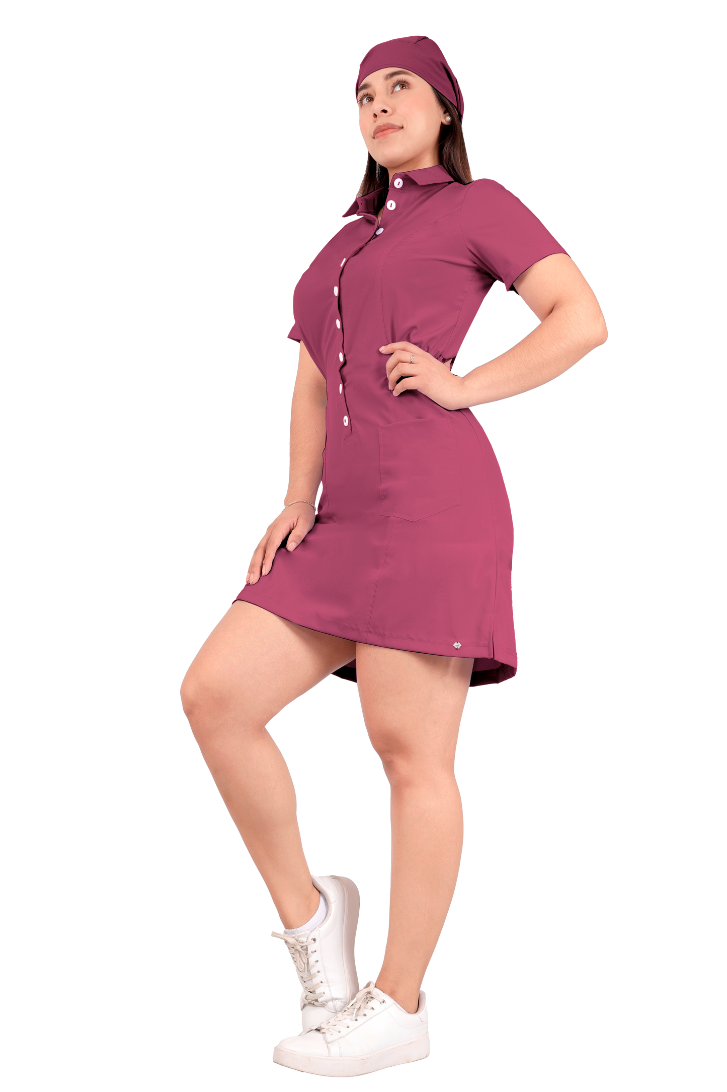 Vestido Quirúrgico Magenta