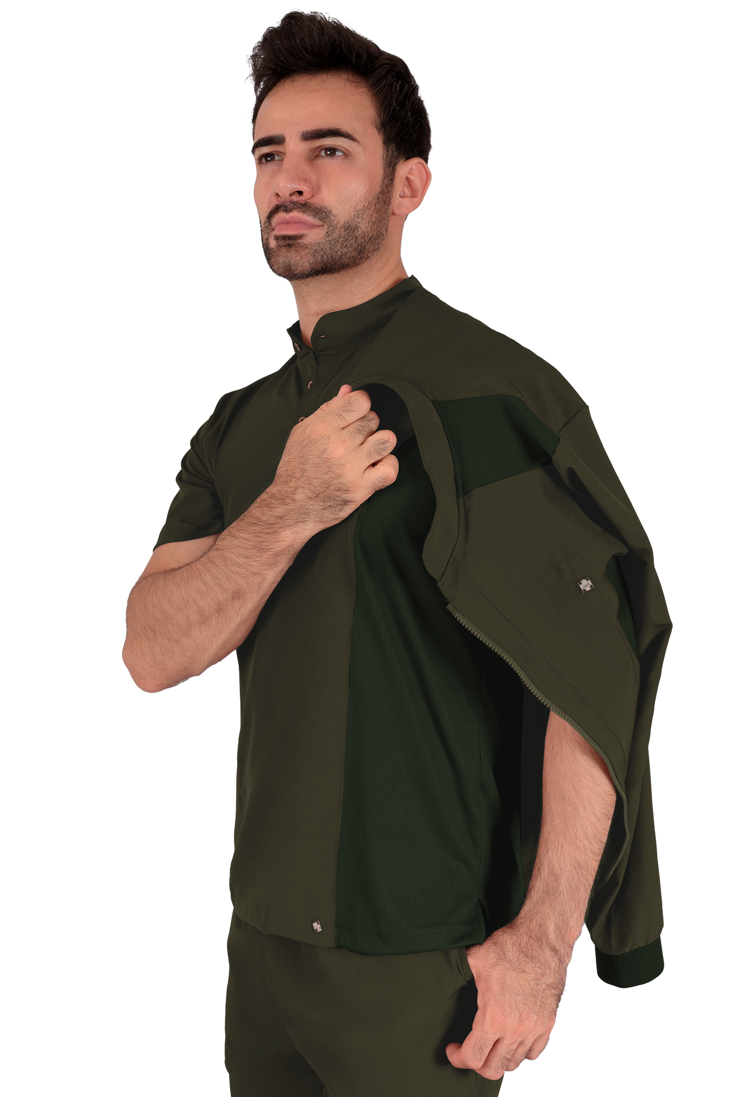 Conjunto Quirurgico Antifluidos corte Recto - Verde Olivo 6319-04