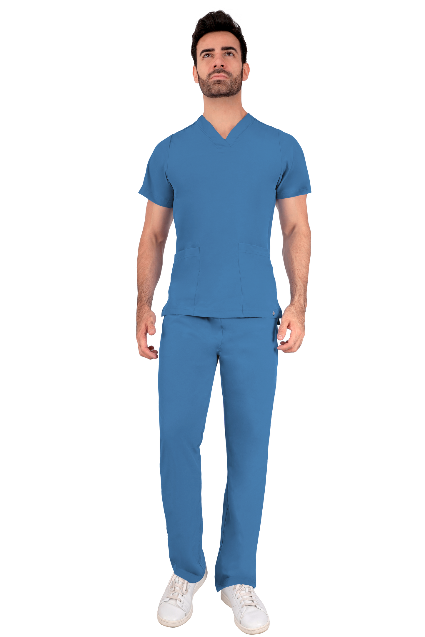 Conjunto Quirurgico Antifluidos corte Recto - Azul