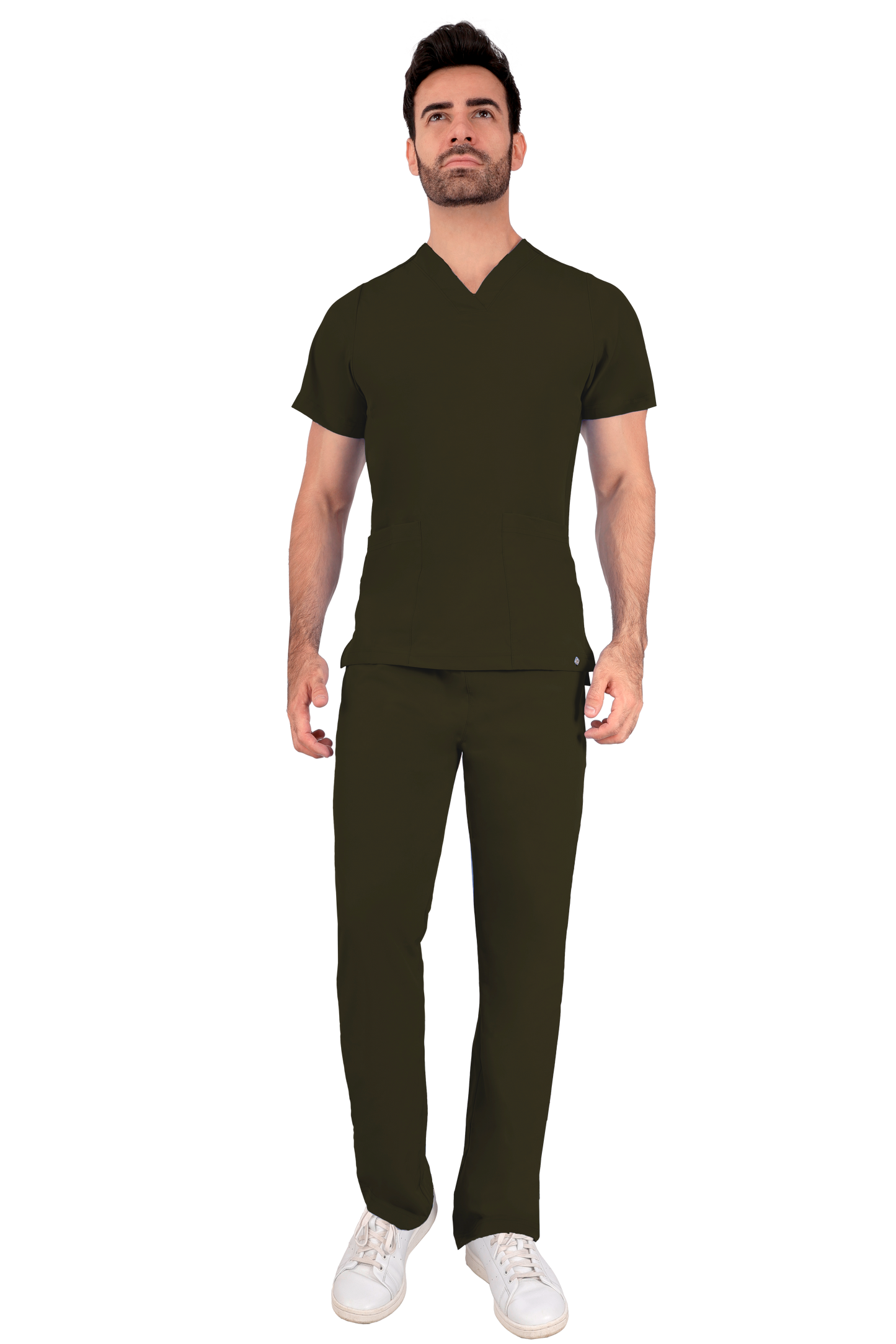 Conjunto Quirurgico Antifluidos corte Recto - Verde Olivo