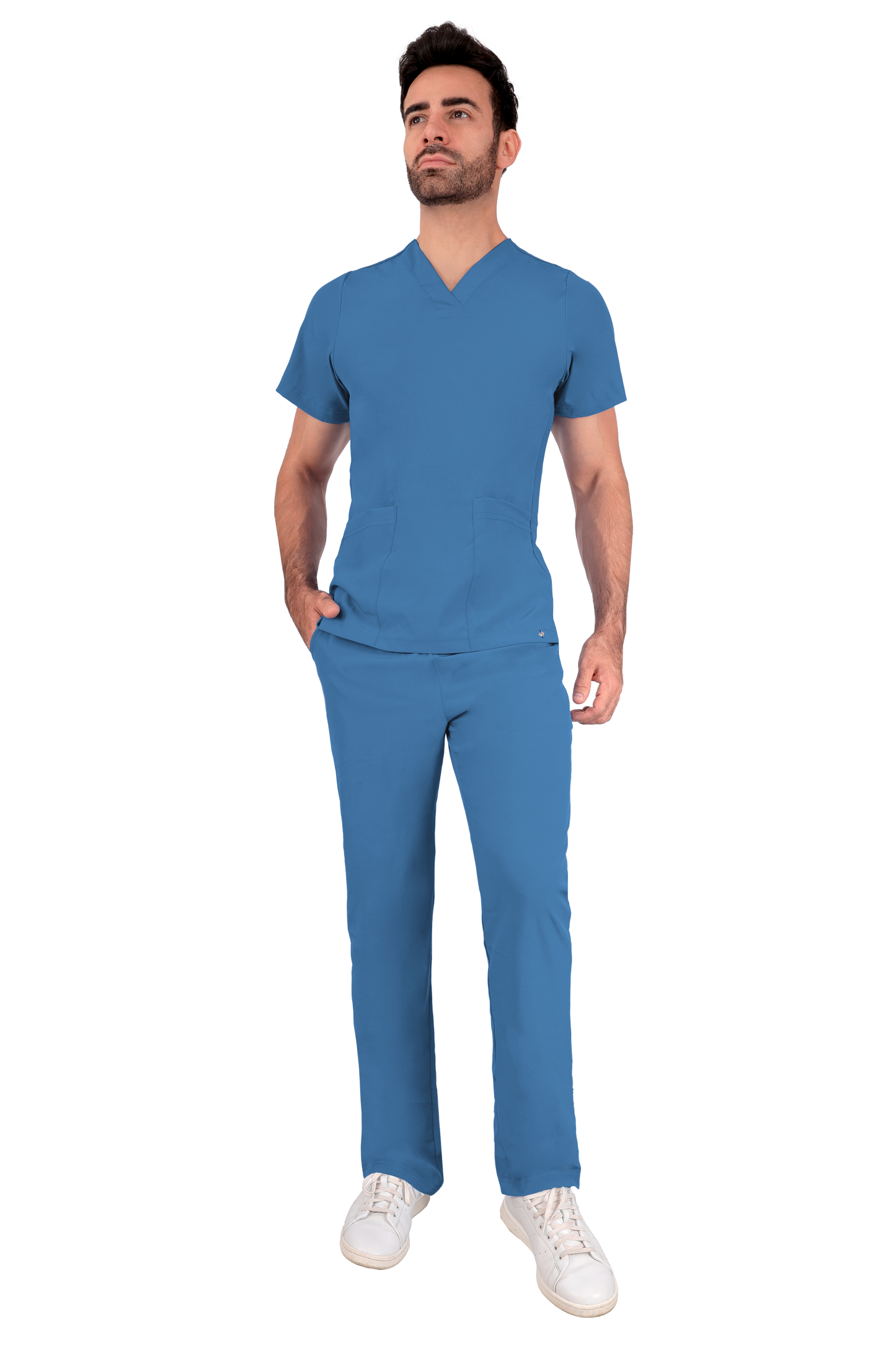 Conjunto Quirurgico Antifluidos corte Recto - Azul