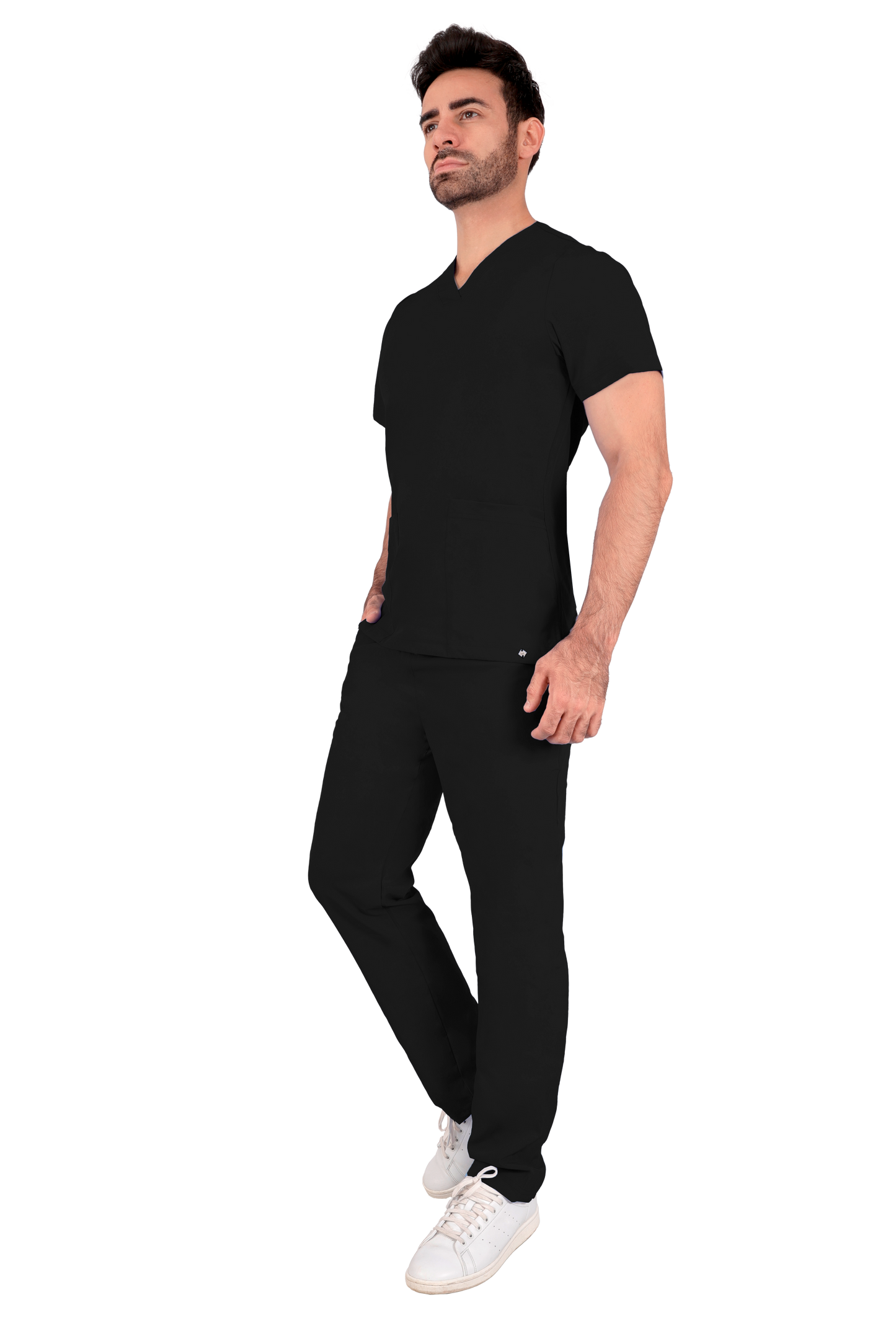 Conjunto Quirurgico Antifluidos corte Recto - Negro