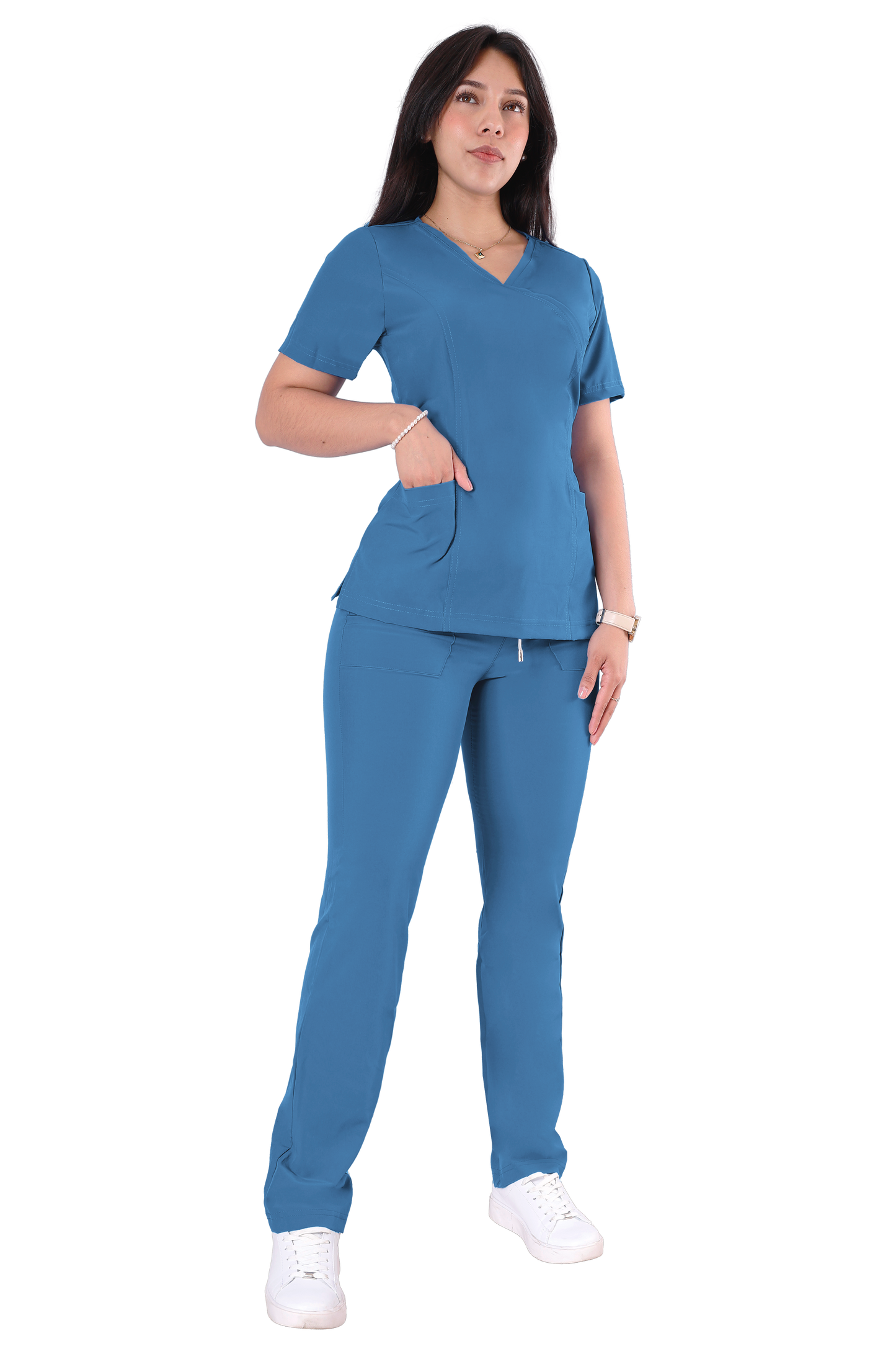Conjunto Quirurgico Antifluidos corte Recto - Azul 6234-30