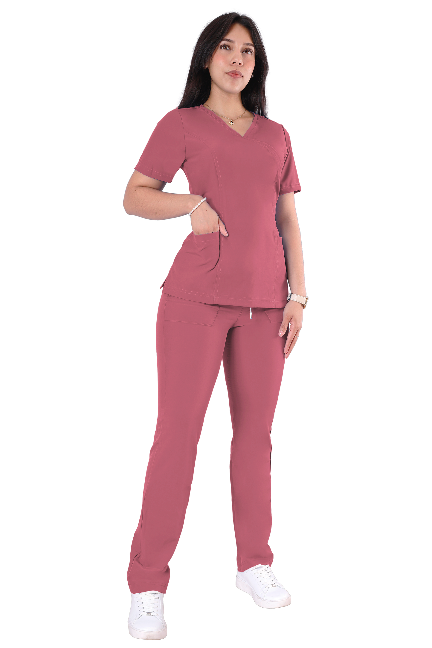 Conjunto Quirurgico Antifluidos corte Recto - 6234-08 Palo de Rosa