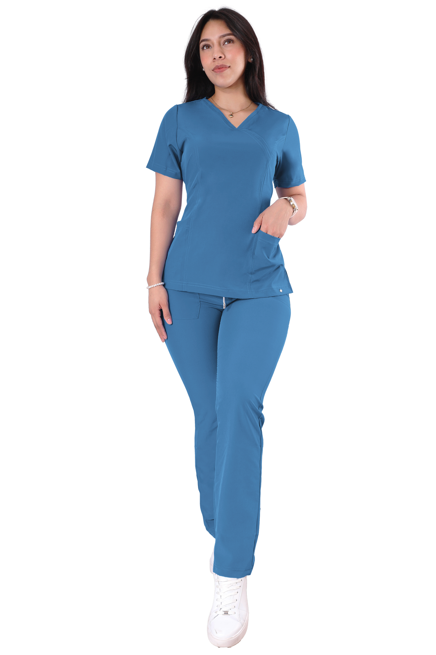 Conjunto Quirurgico Antifluidos corte Recto - Azul 6234-30