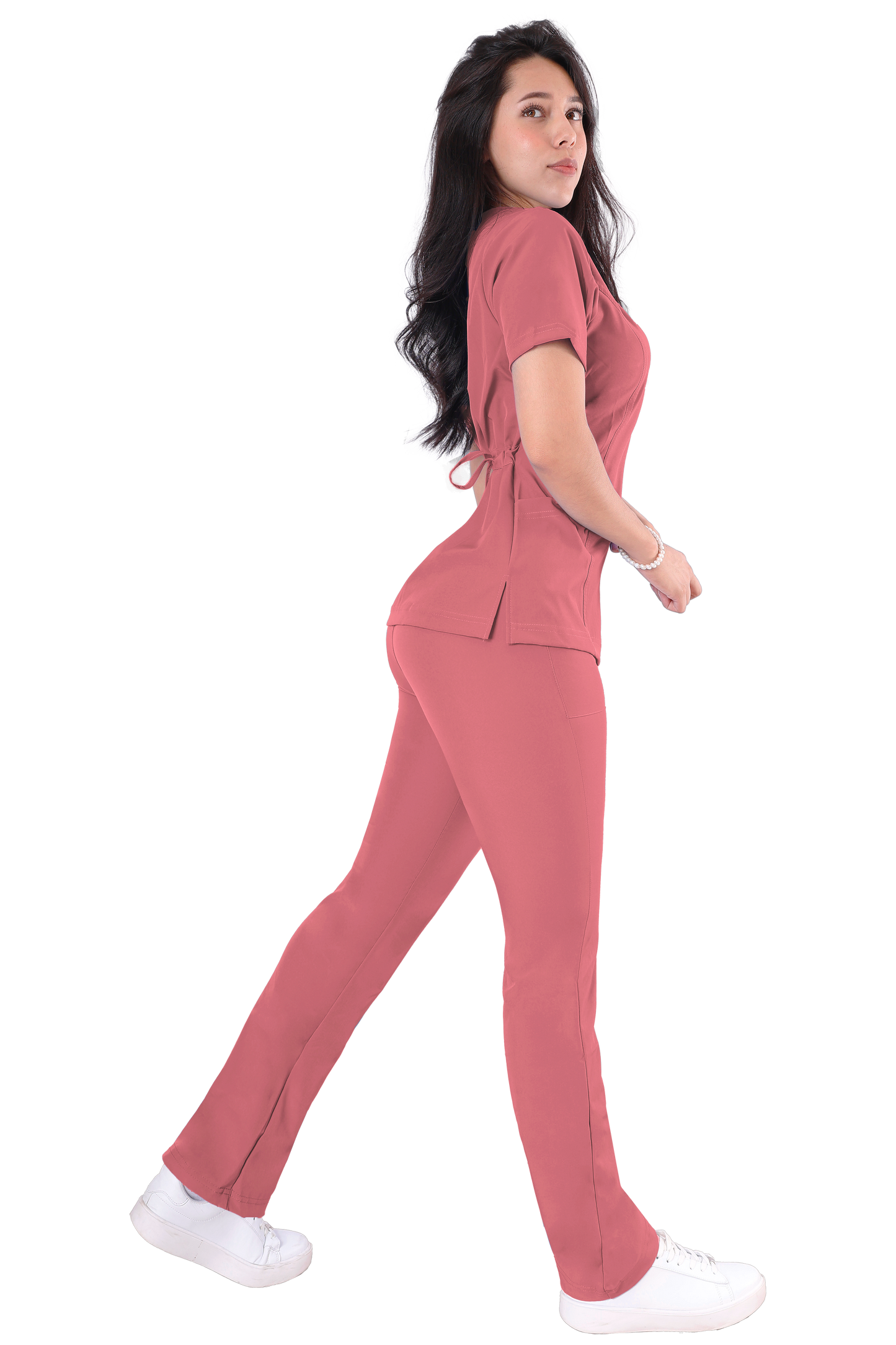 Conjunto Quirurgico Antifluidos corte Recto - Palo de Rosa