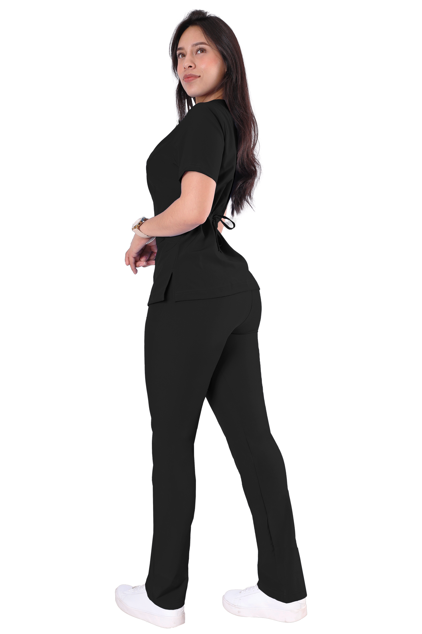 Conjunto Quirurgico Antifluidos corte Recto - Negro