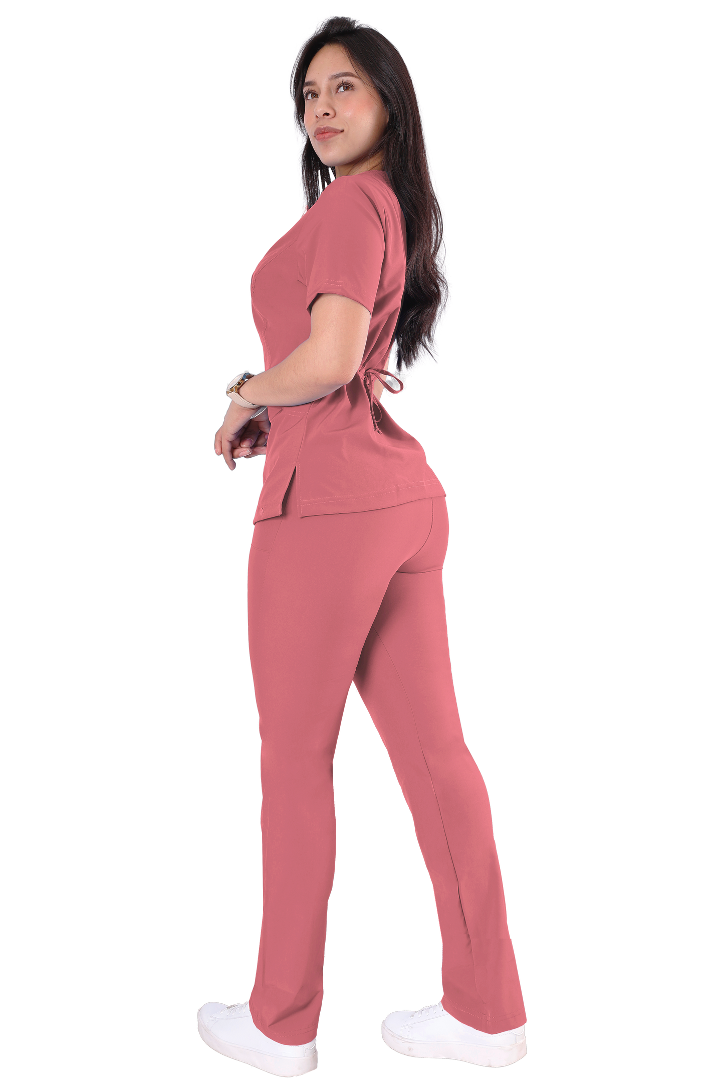 Conjunto Quirurgico Antifluidos corte Recto - Palo de Rosa