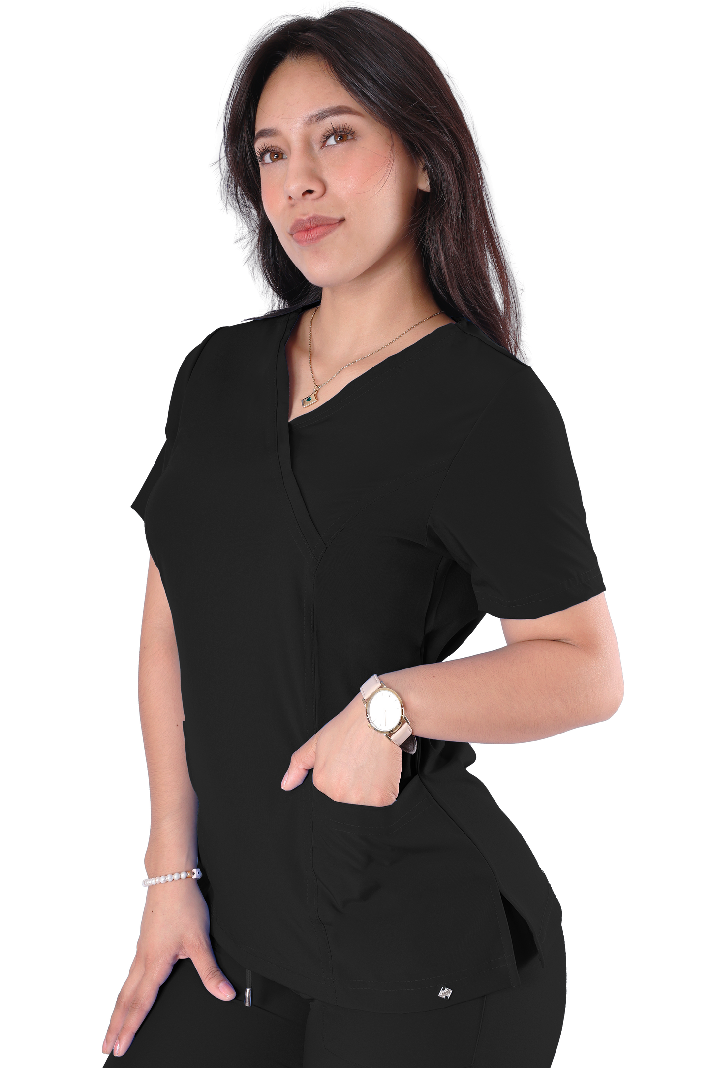 Conjunto Quirurgico Antifluidos corte Recto - Negro