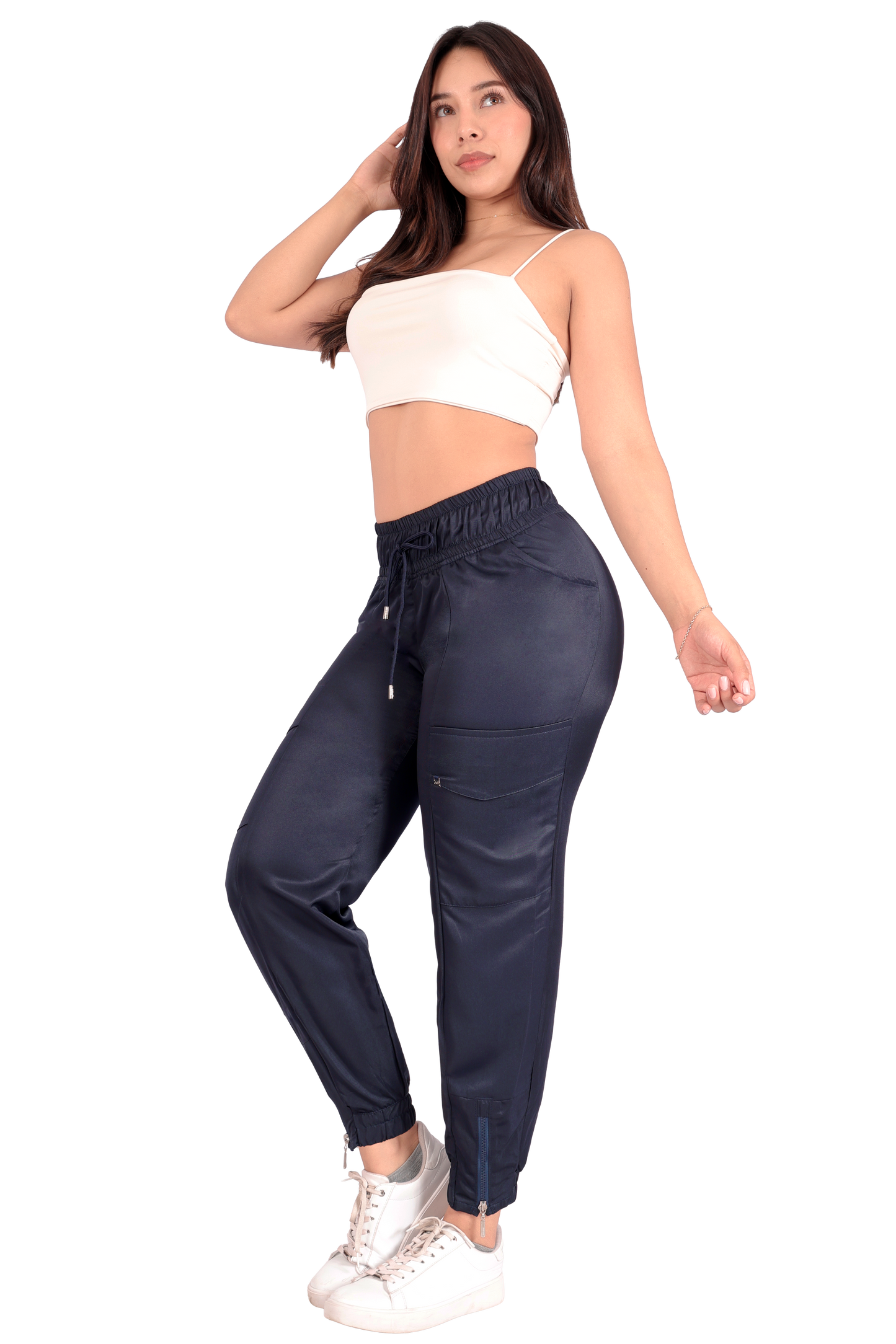 Jogger Satínado Azul