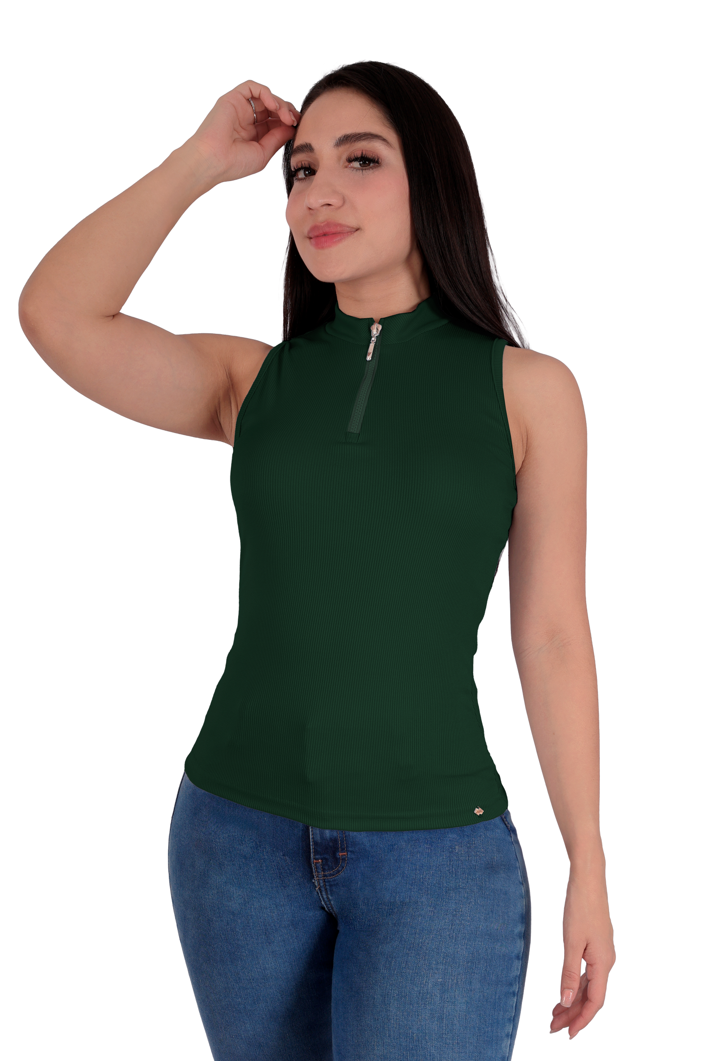 Blusa con Cierre - Rojo
