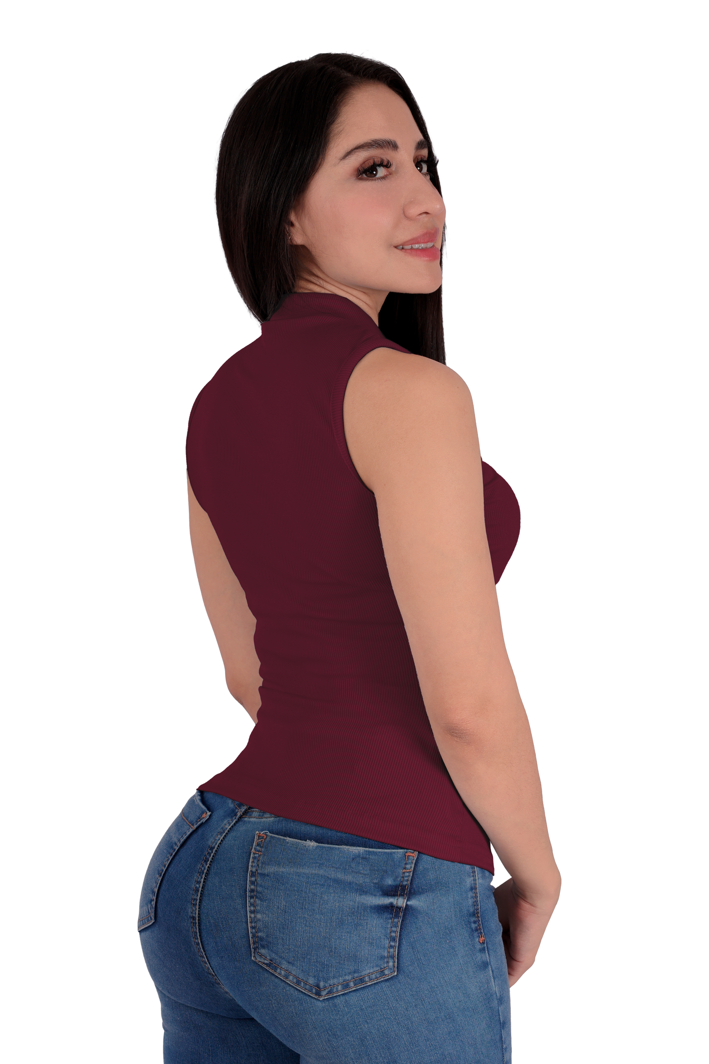 Blusa con Cierre Vino