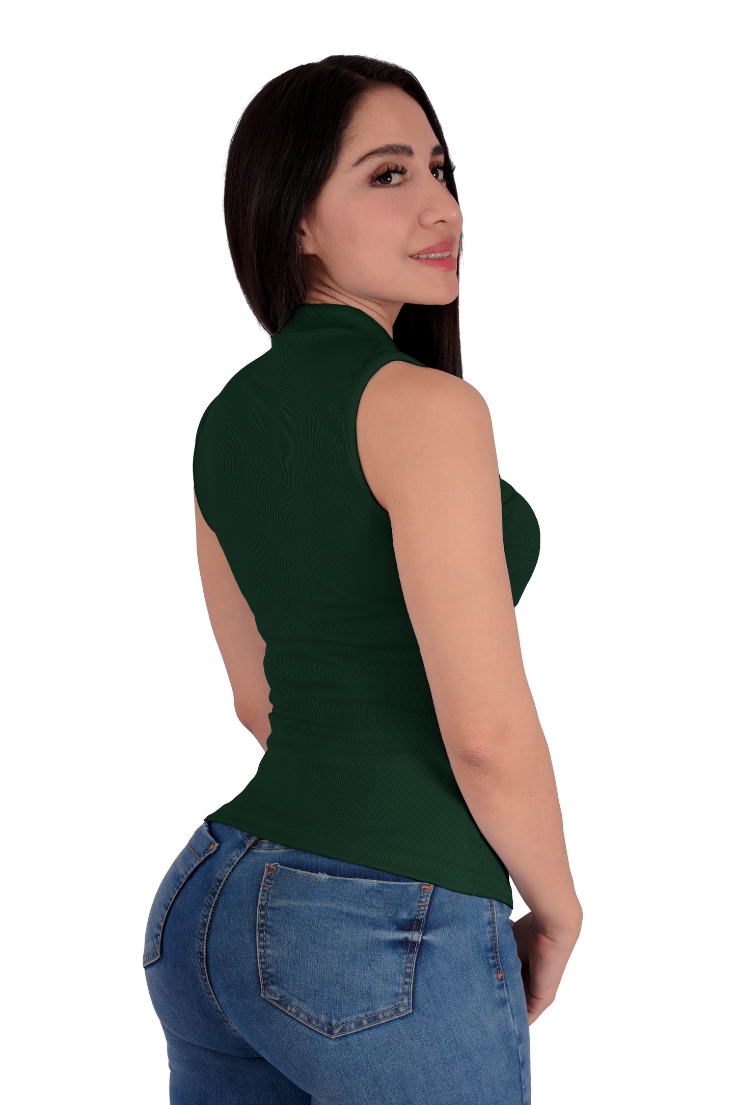 Blusa con Cierre Verde