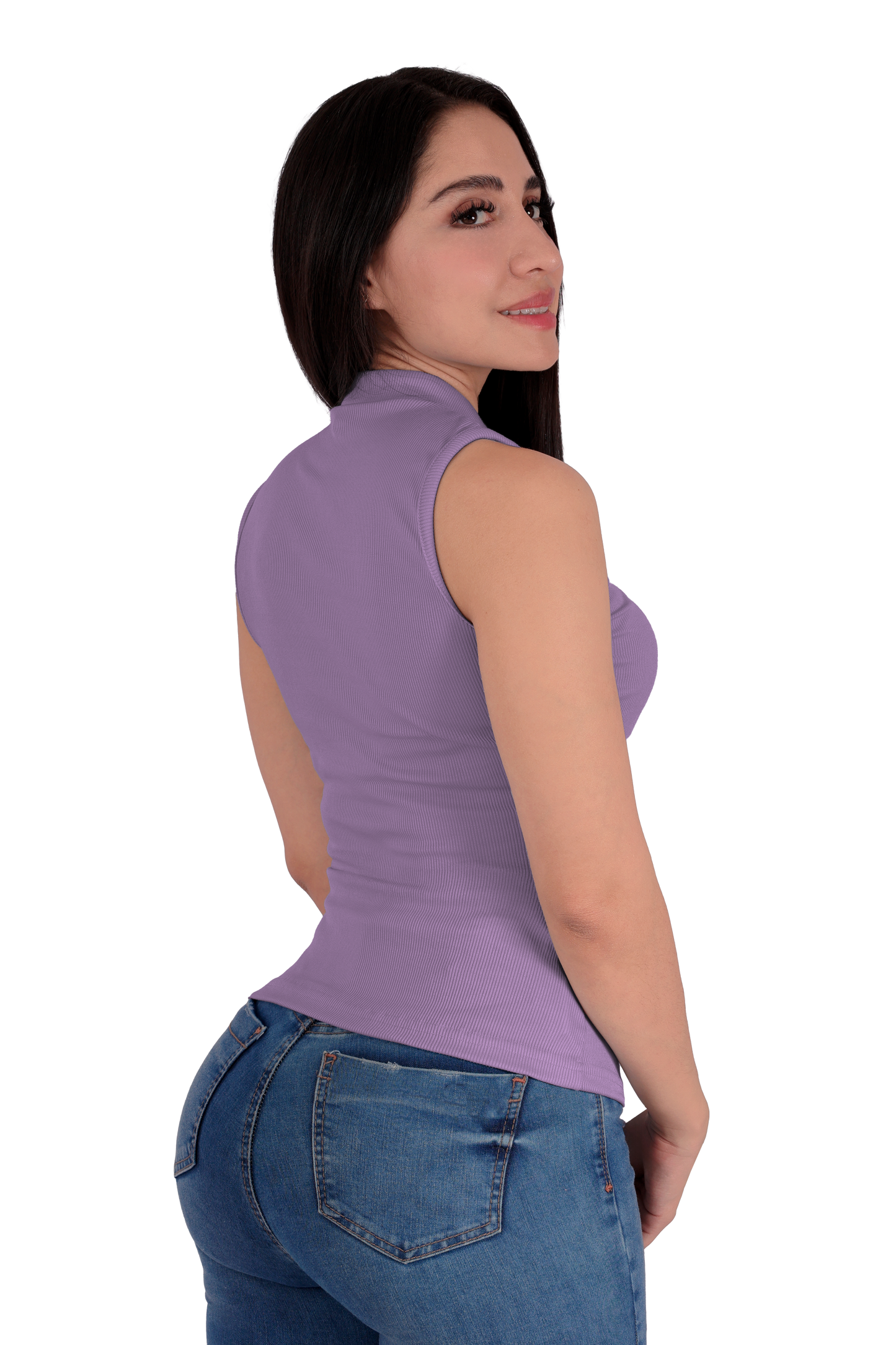 Blusa con Cierre - Lila