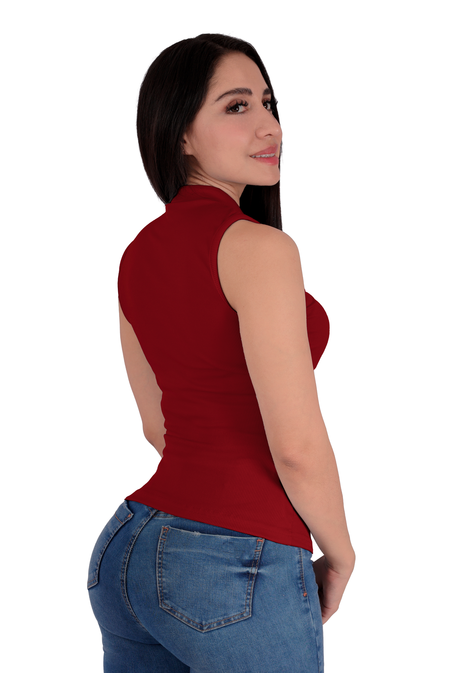 Blusa con Cierre - Rojo