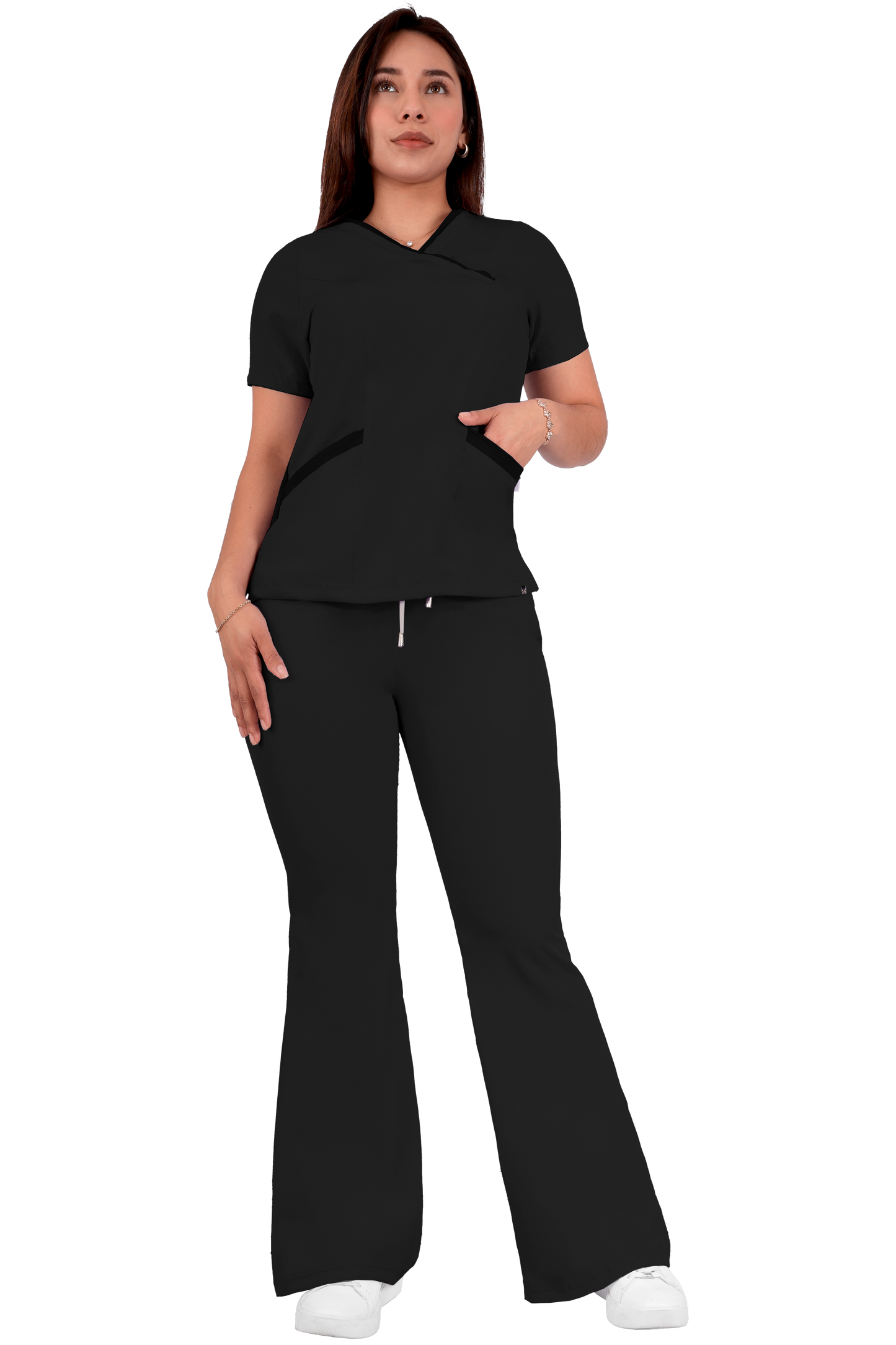 Conjunto Quirurgico Antifluidos corte Recto - Negro 6242-01