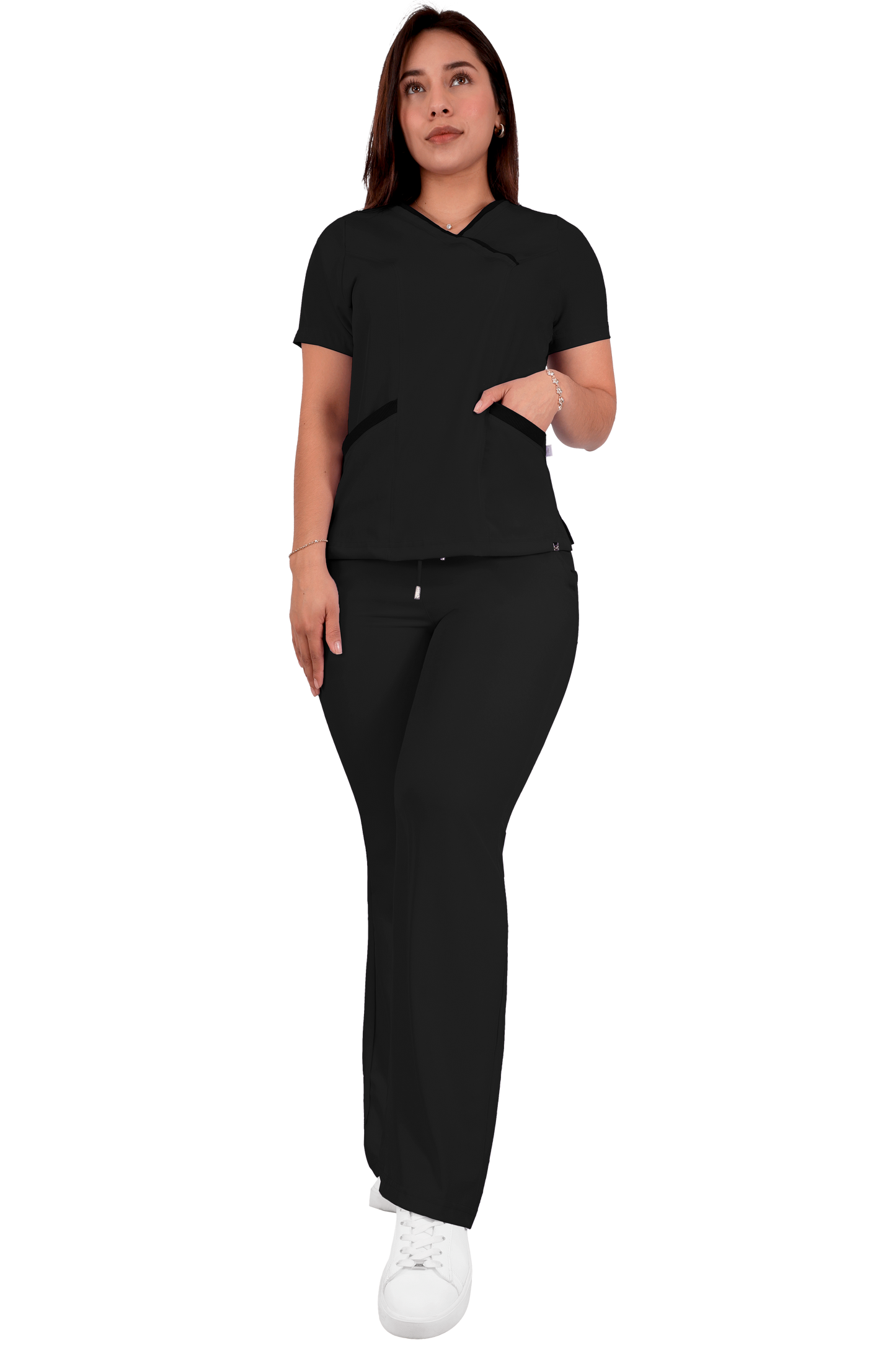 Conjunto Quirurgico Antifluidos corte Recto - Negro 6242-01