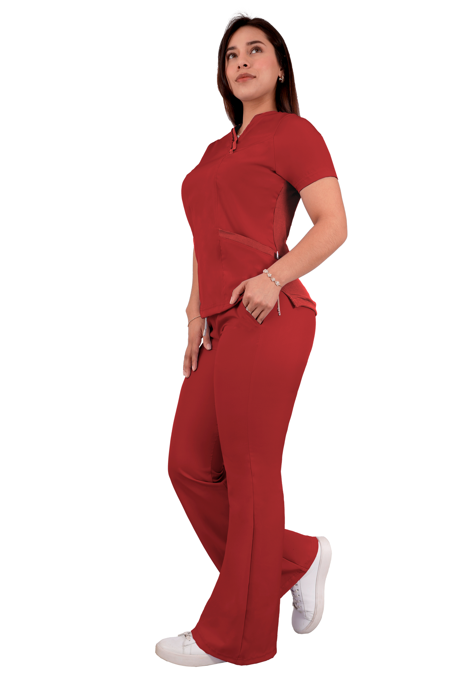 Conjunto Quirurgico Antifluidos corte Recto - Rojo 6242-02