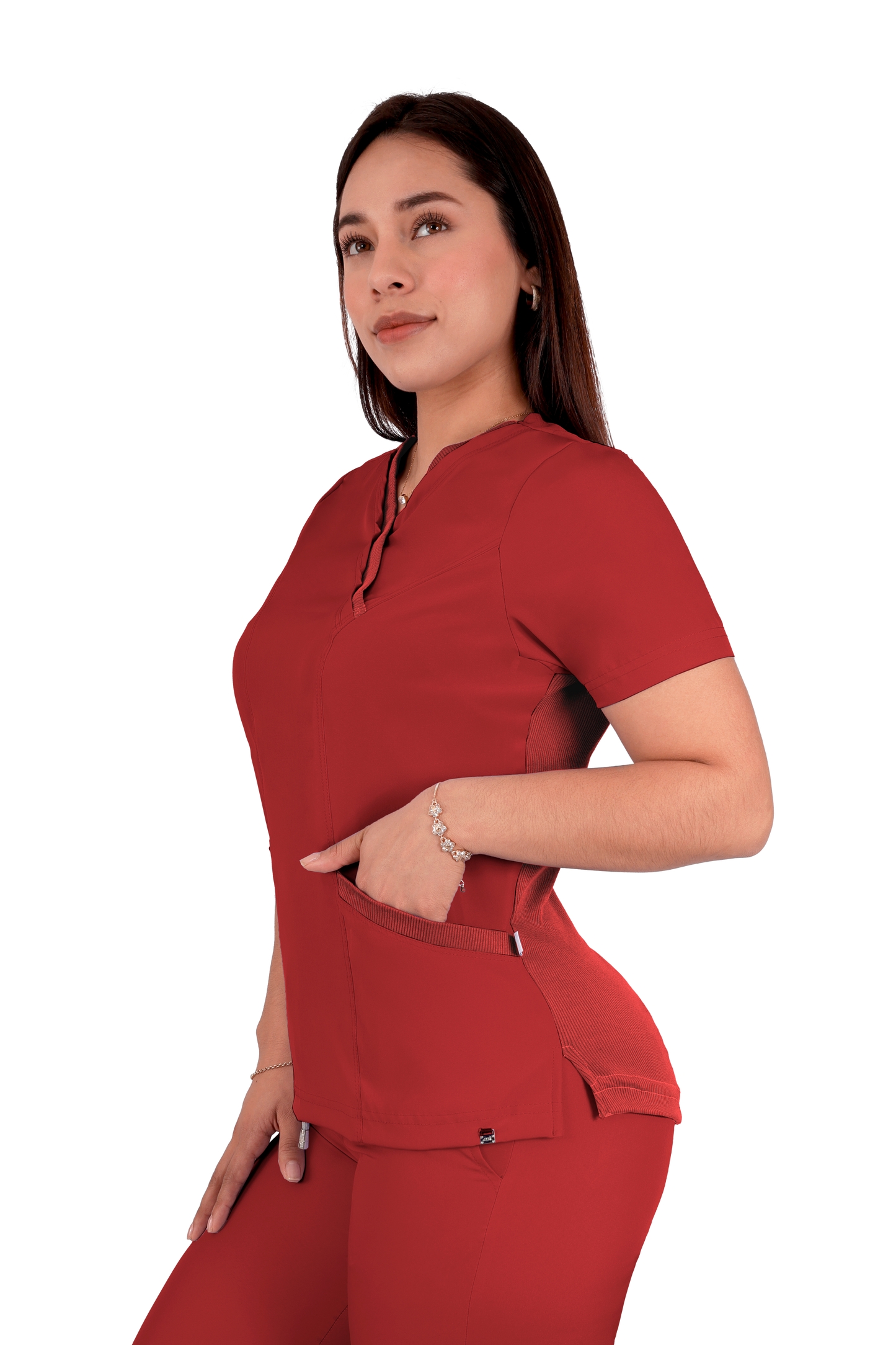 Conjunto Quirurgico Antifluidos corte Recto - Rojo 6242-02
