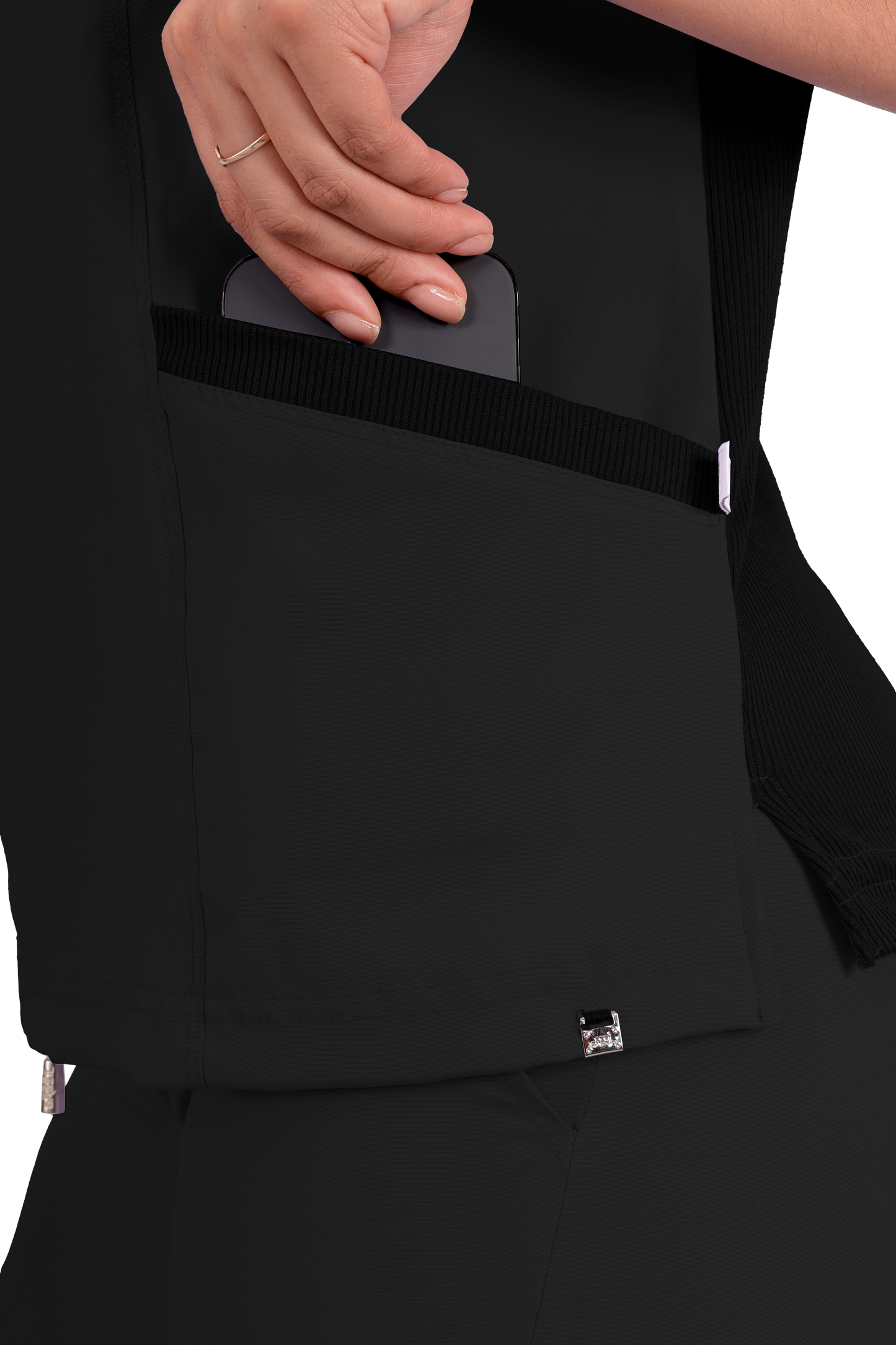 Conjunto Quirurgico Antifluidos corte Recto - Negro 6242-01