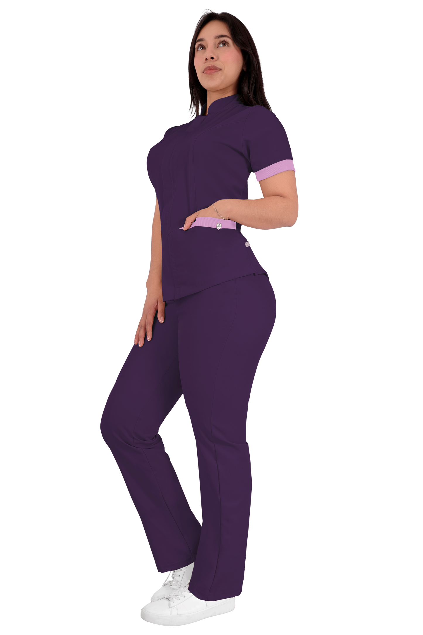 Conjunto Quirurgico Antifluidos corte Recto - Morado