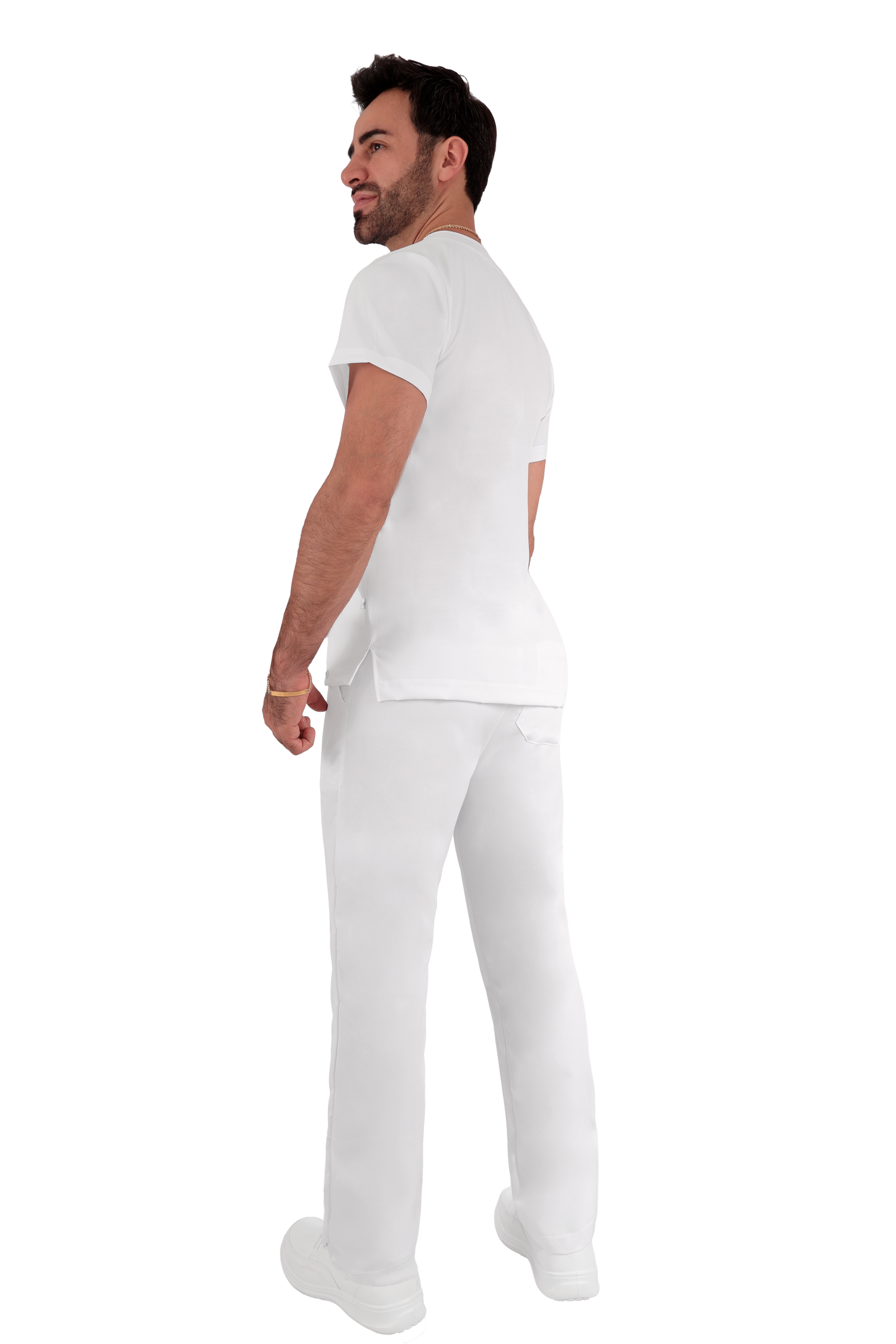 Conjunto Quirurgico Antifluidos corte Recto - Blanco