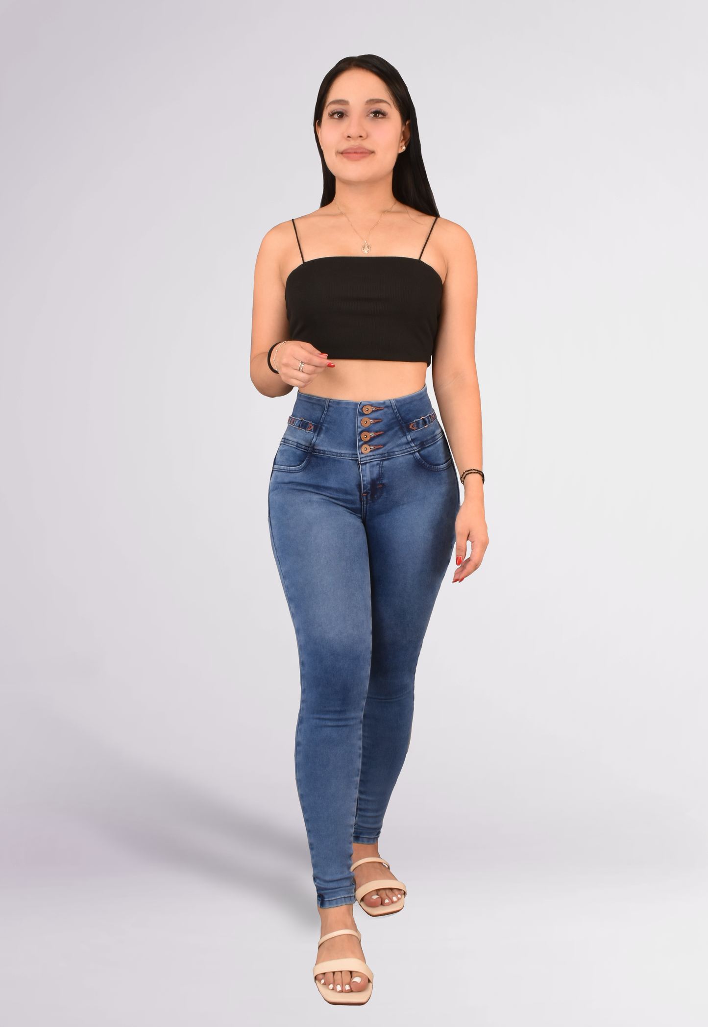 LipoJeans de Talle Alto con Efecto Levanta Cola 3668