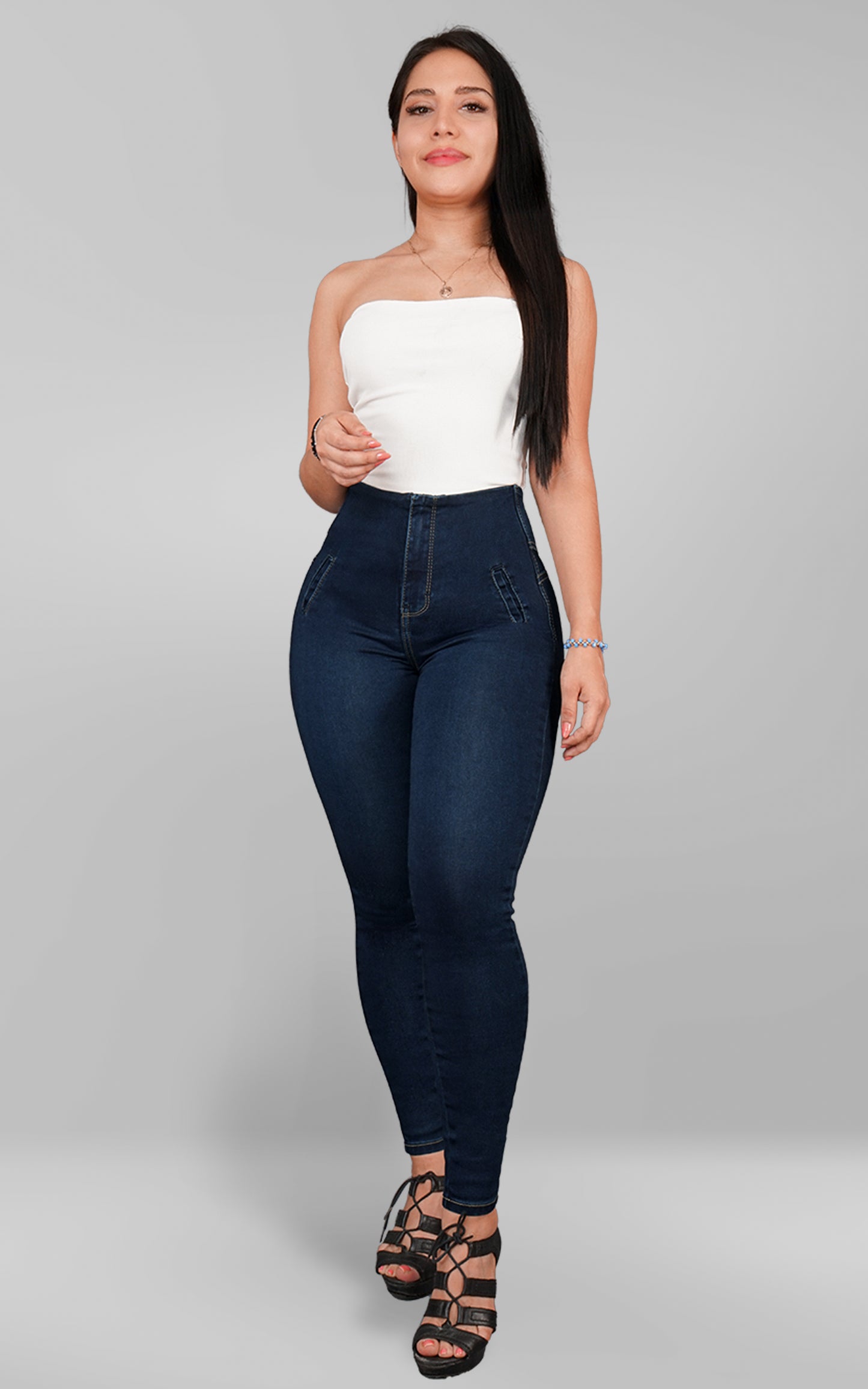 Jeans Colombianos de Talle Alto con Faja