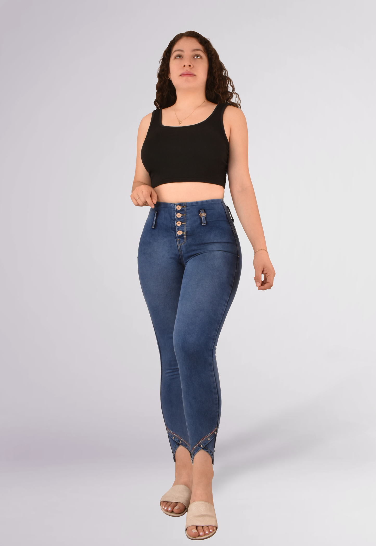 LipoJeans de Talle Alto con Efecto Levanta Cola 3673