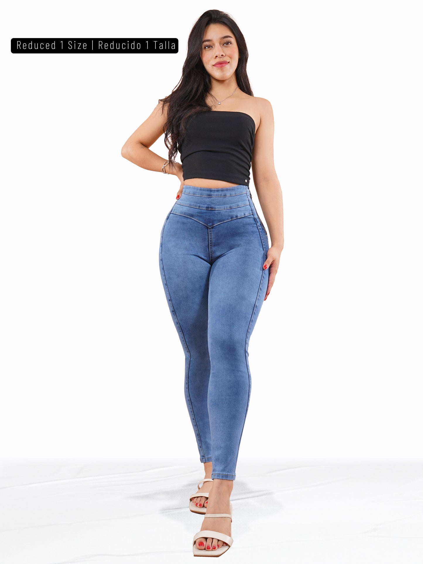 LipoJeans de Talle Alto con Efecto Levanta Cola 3709 04