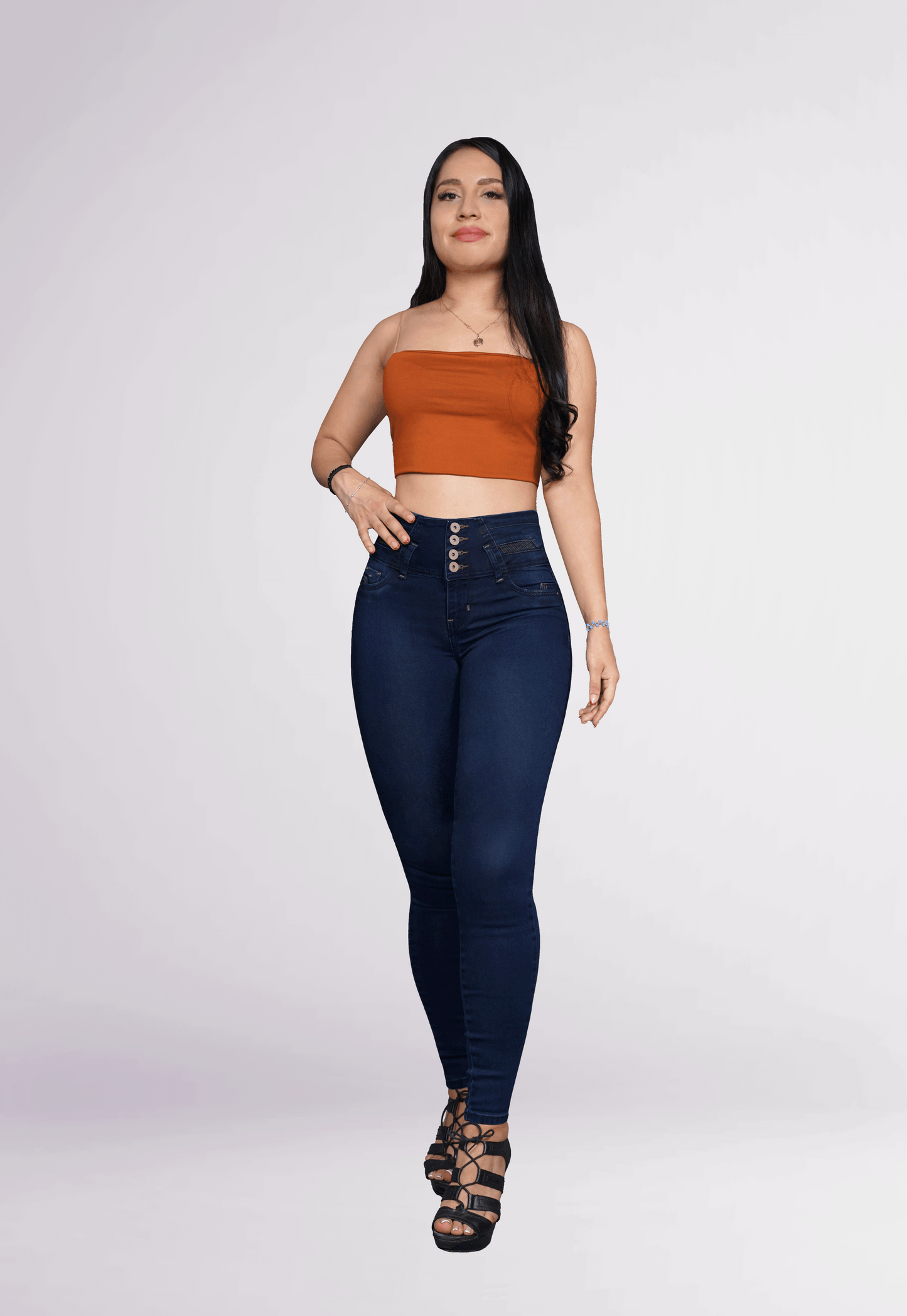 LipoJeans de Talle Alto con Efecto Levanta Cola 3748