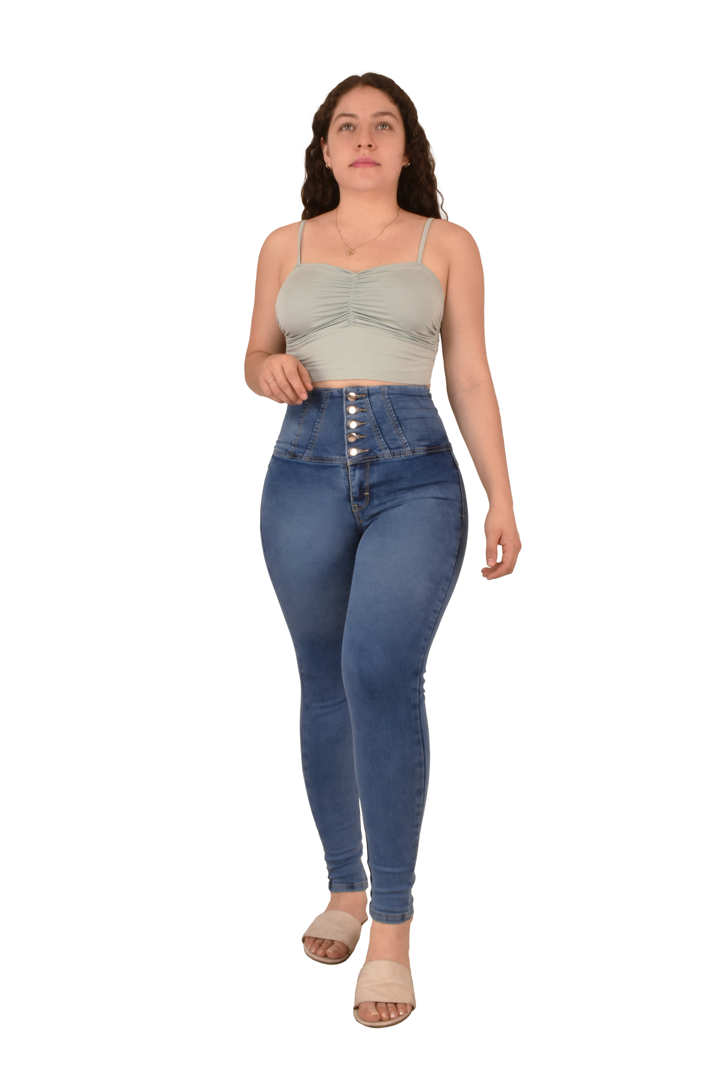 LipoJeans de Talle Alto con Efecto Levanta Cola 3694