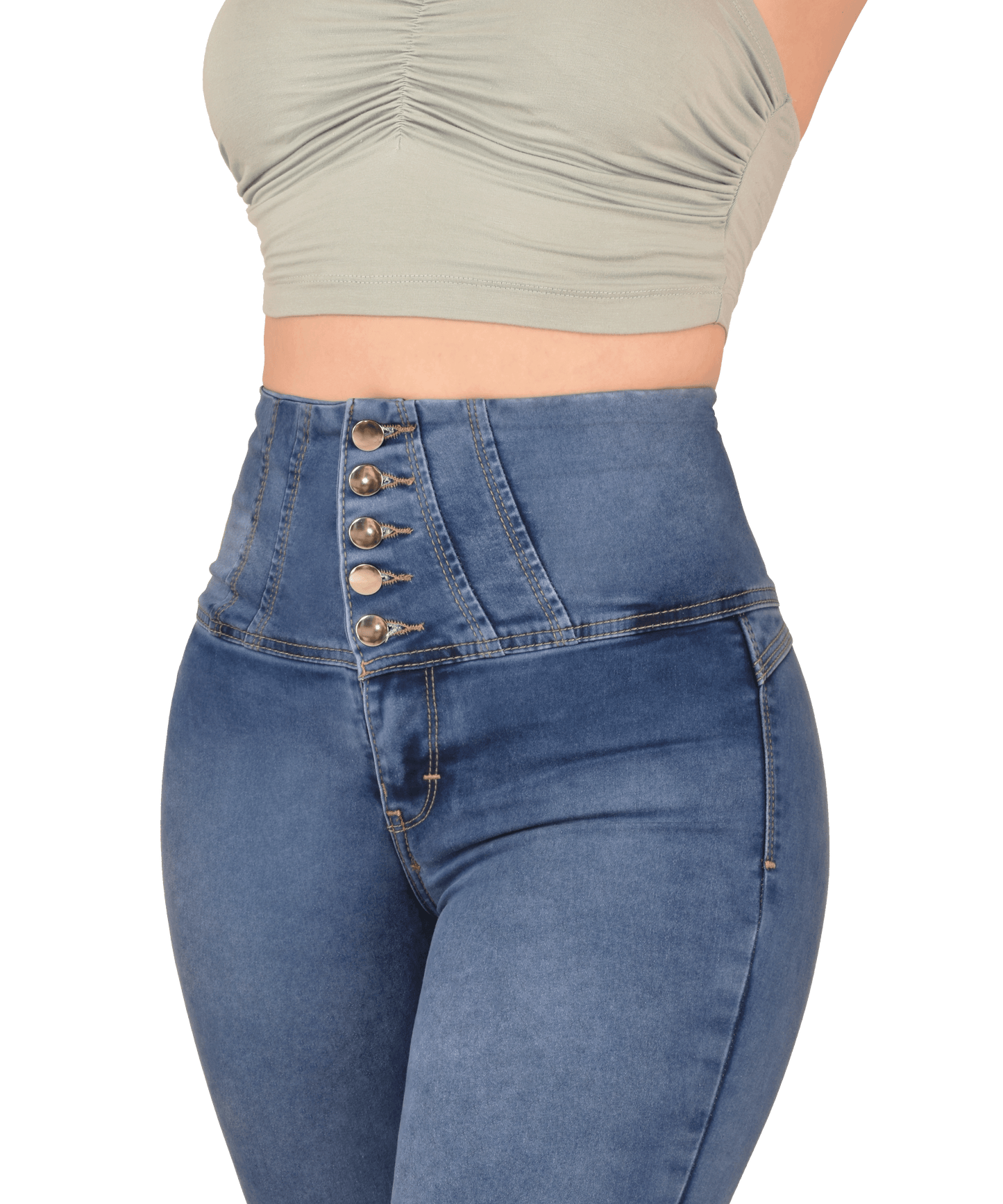 LipoJeans de Talle Alto con Efecto Levanta Cola 3694