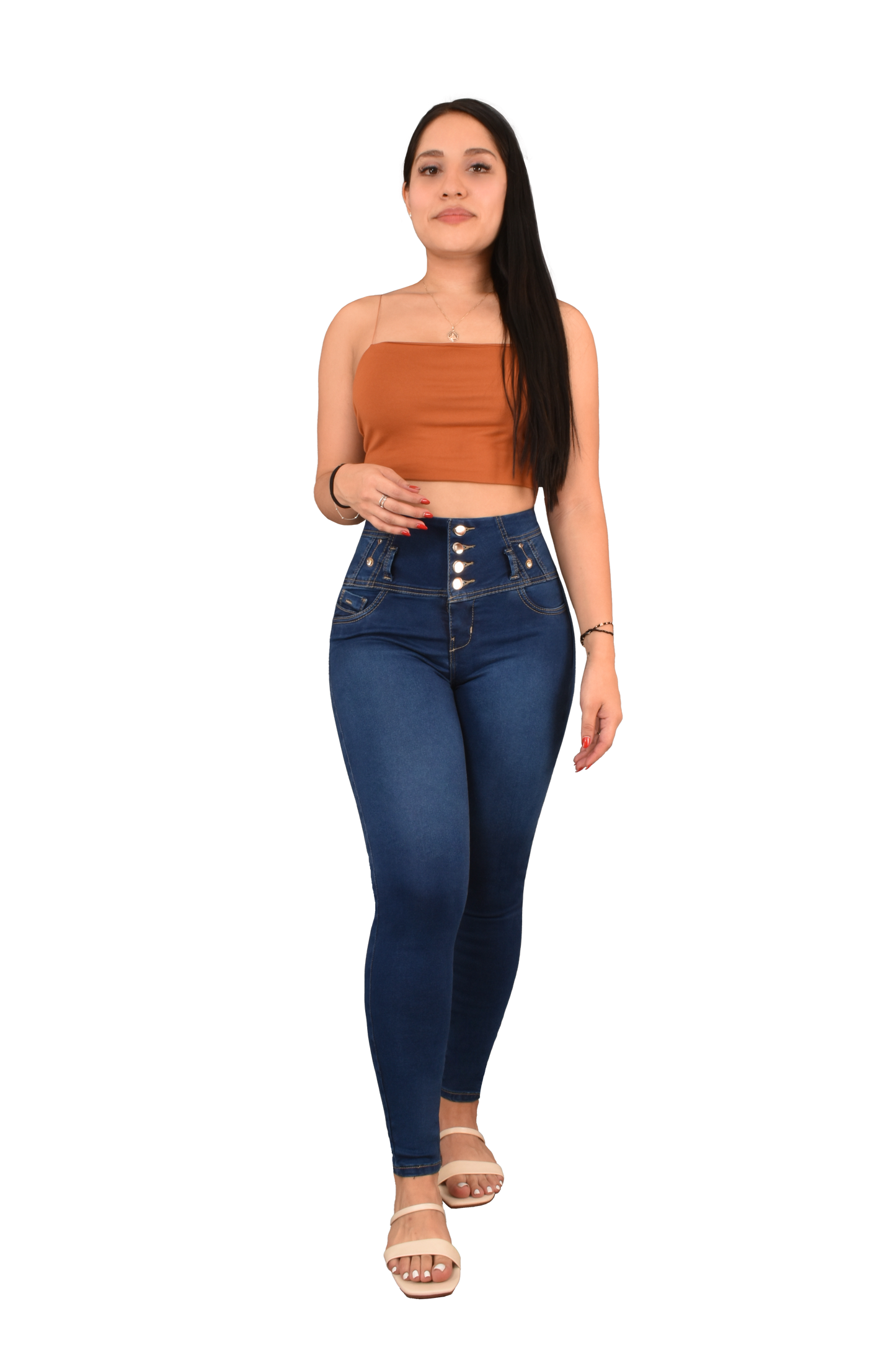 LipoJeans de Talle Alto con Efecto Levanta Cola 3705