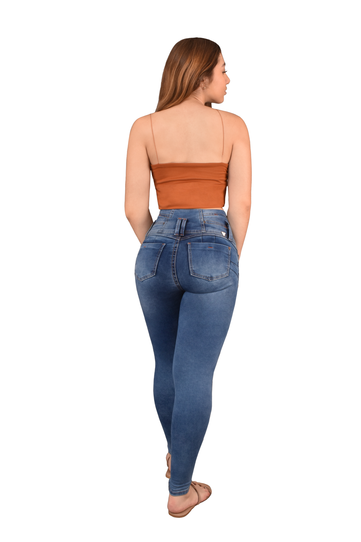 LipoJeans de Talle Alto con Efecto Levanta Cola 3712