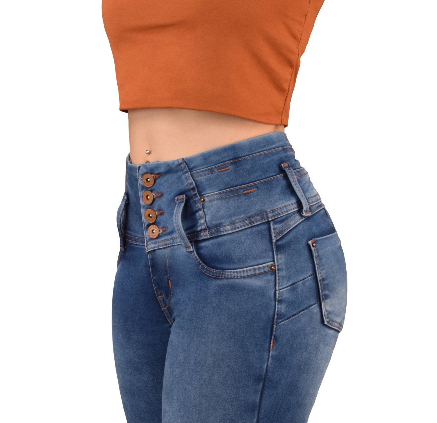 LipoJeans de Talle Alto con Efecto Levanta Cola 3712