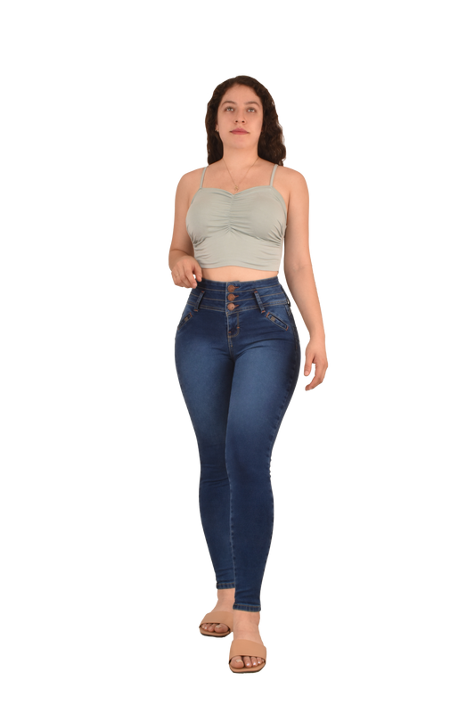 LipoJeans de Talle Alto con Efecto Levanta Cola 3669