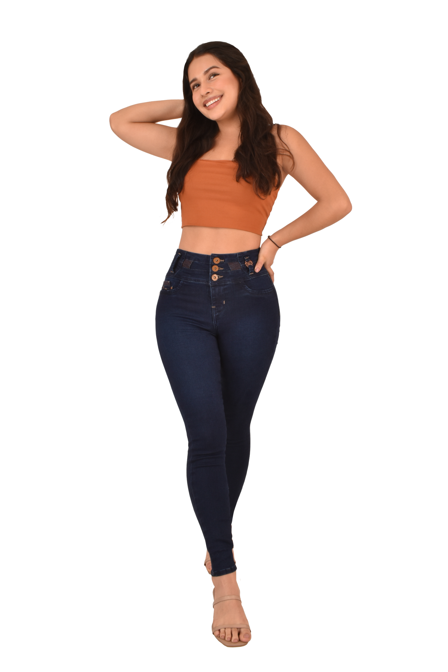 LipoJeans de Talle Alto con Efecto Levanta Cola 3742