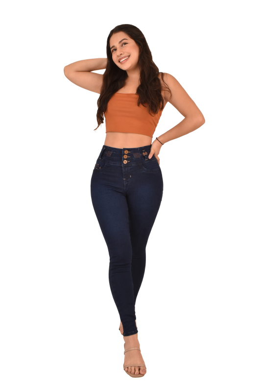 LipoJeans de Talle Alto con Efecto Levanta Cola 3742