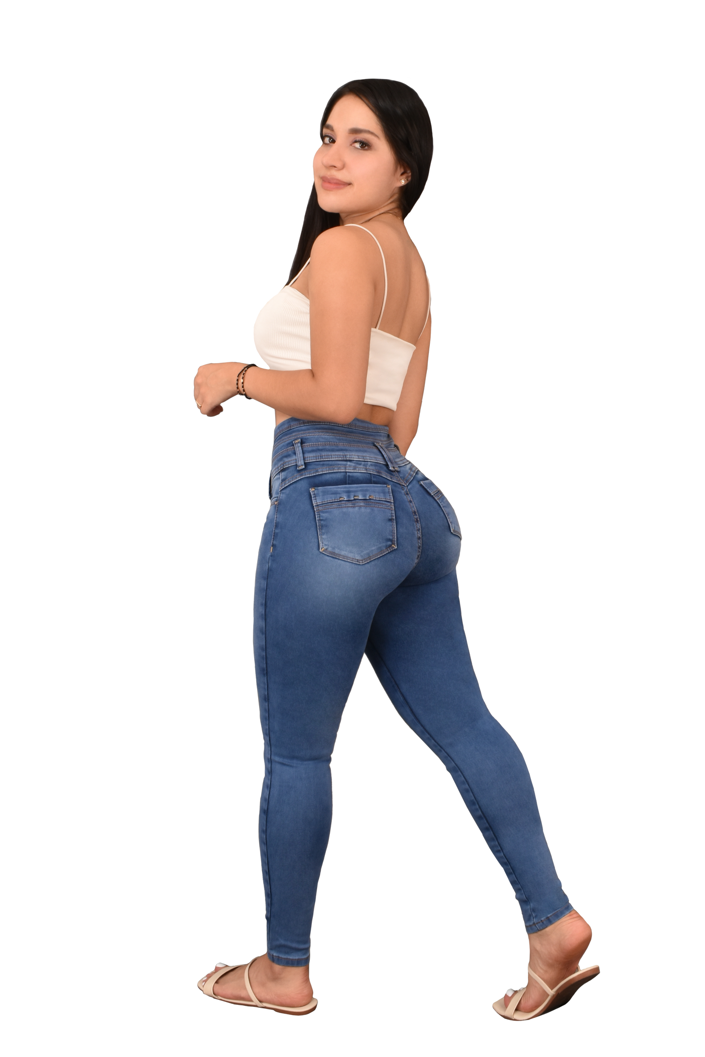 LipoJeans de Talle Alto con Efecto Levanta Cola 3746