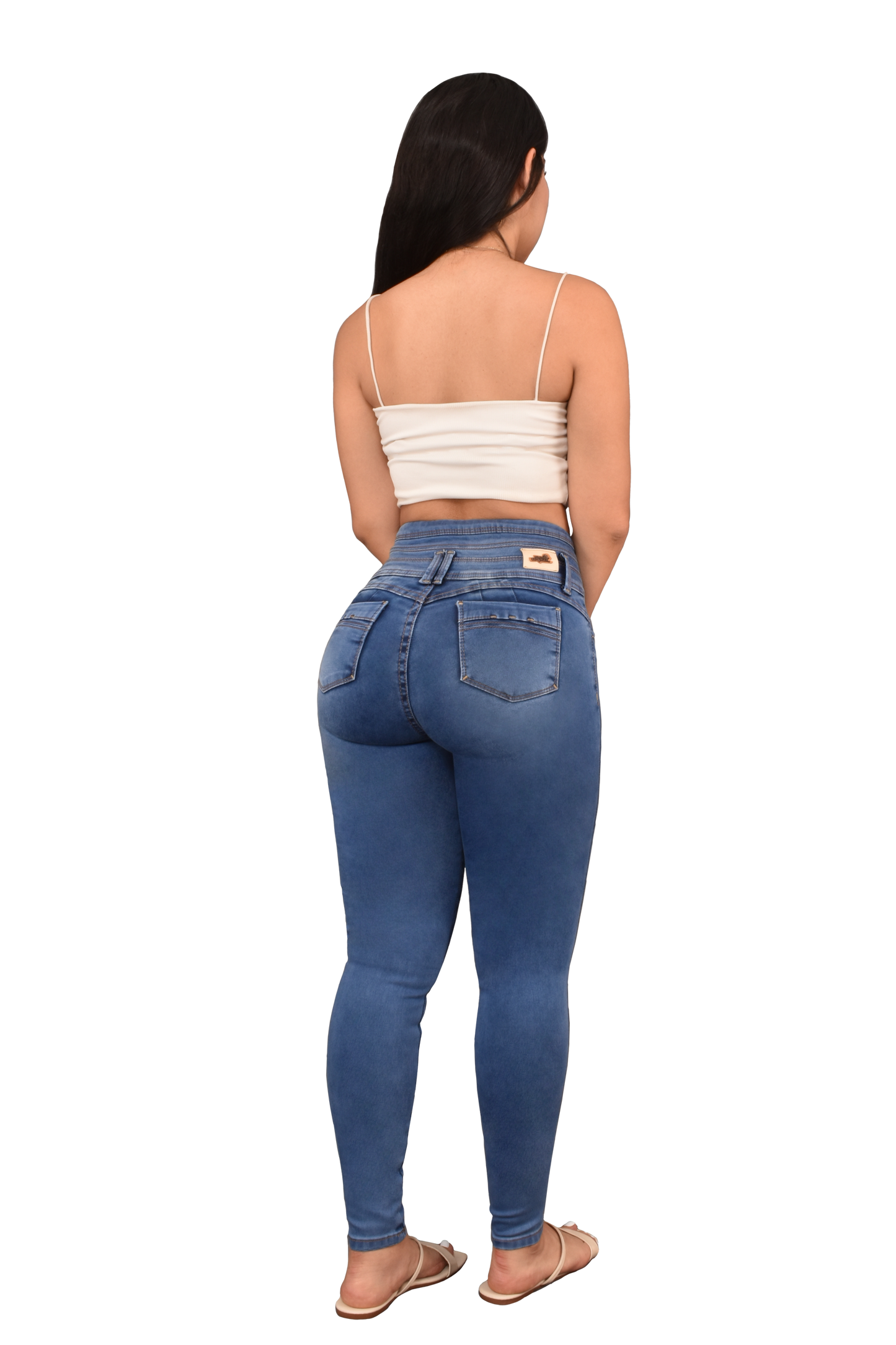 LipoJeans de Talle Alto con Efecto Levanta Cola 3746