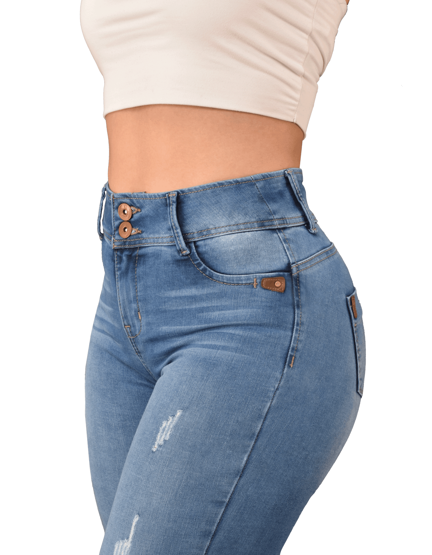 LipoJeans de Talle Alto con Efecto Levanta Cola 3699