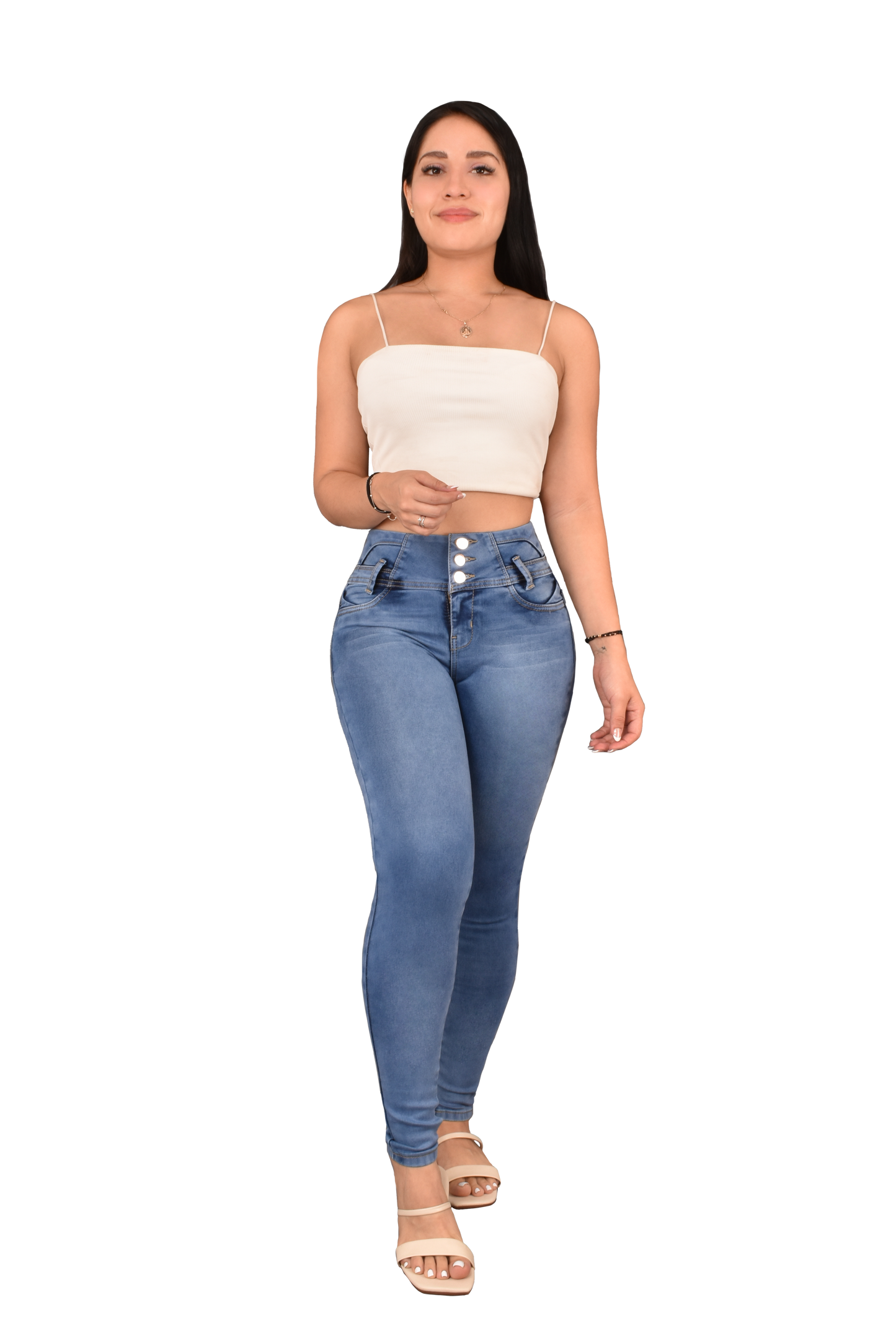 LipoJeans de Talle Alto con Efecto Levanta Cola 3744