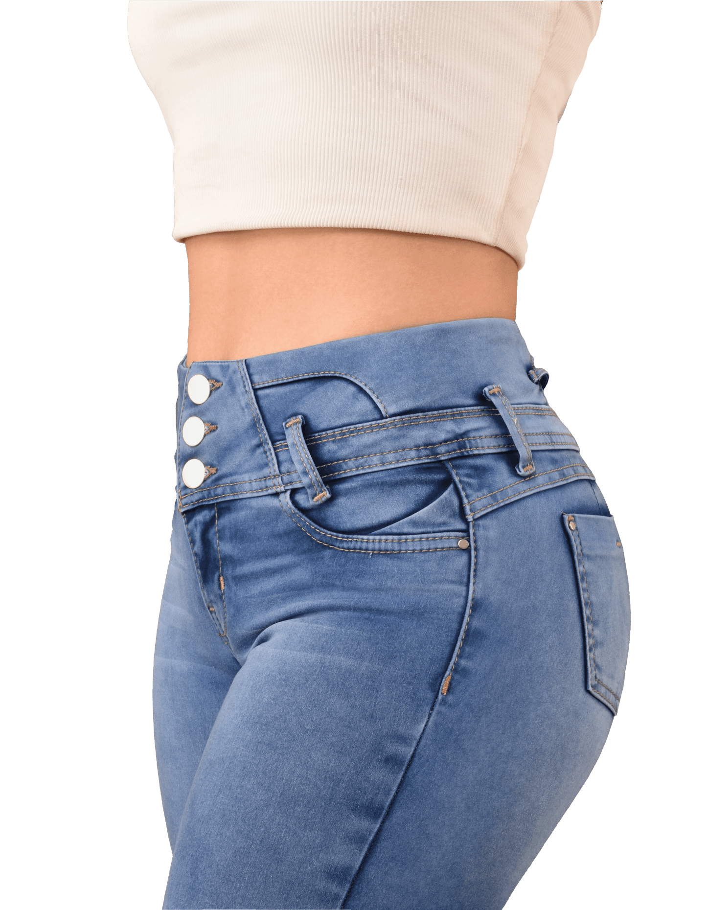 LipoJeans de Talle Alto con Efecto Levanta Cola 3744