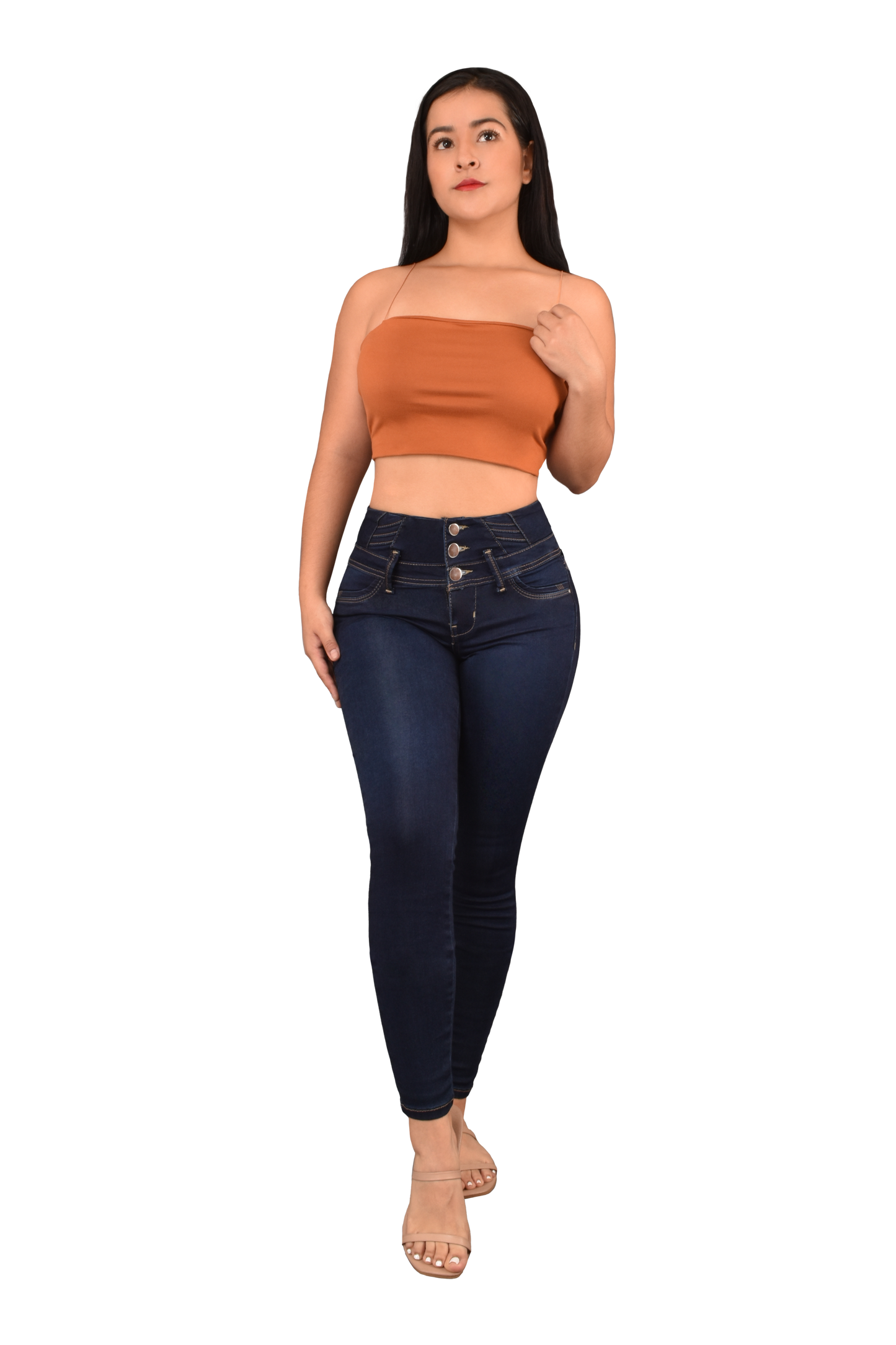 LipoJeans de Talle Alto con Efecto Levanta Cola 3736