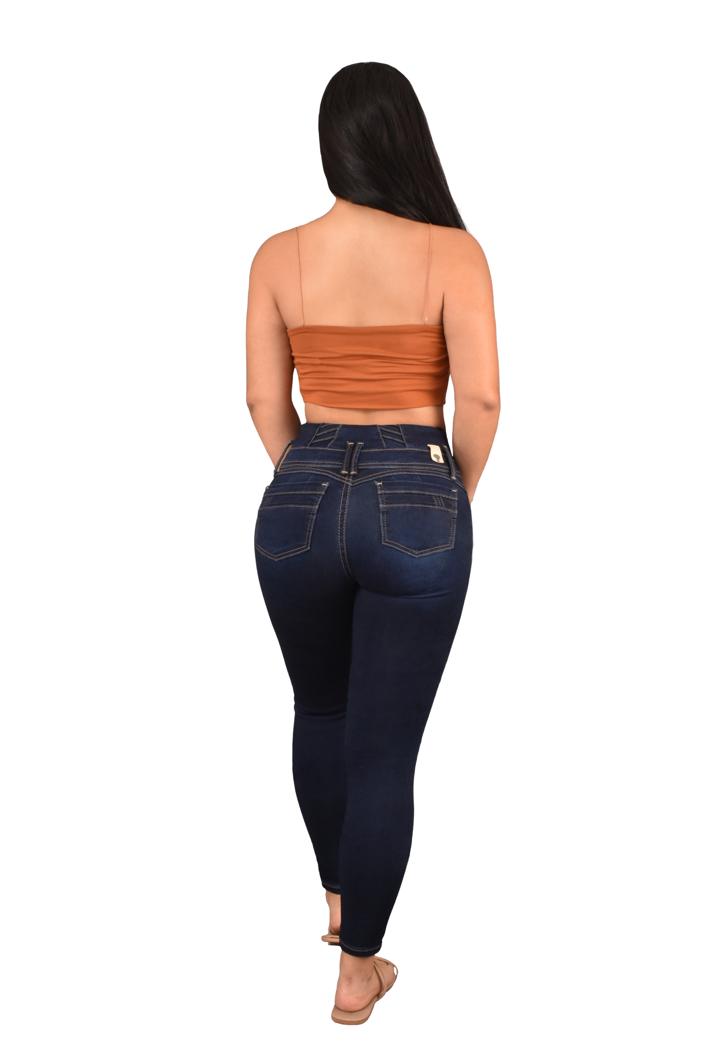 LipoJeans de Talle Alto con Efecto Levanta Cola 3736