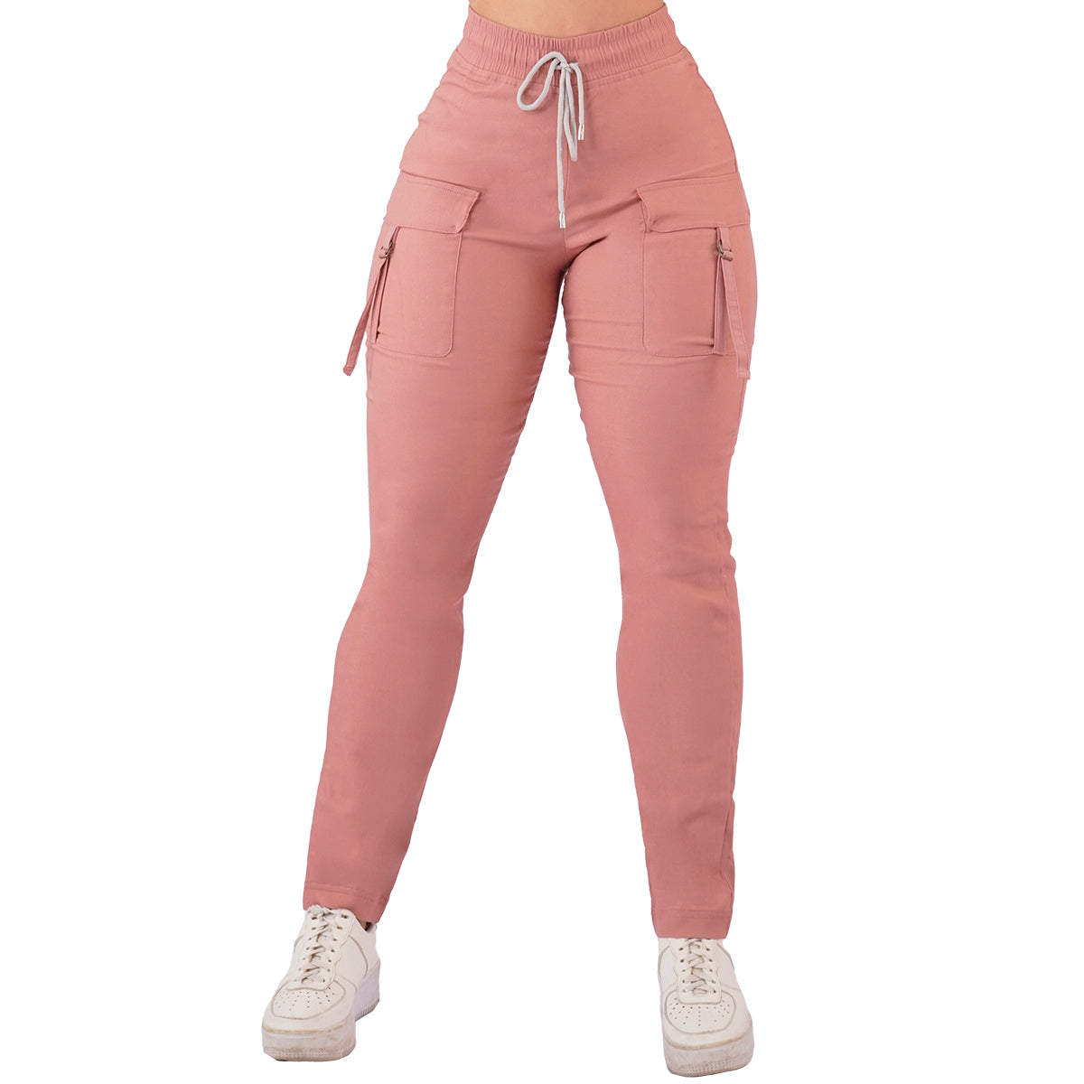 Jogger Dama Moda Casual Tipo Cargo Ajusta Cintura