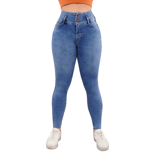 LipoJeans de Talle Alto con Efecto Levanta Cola 3687