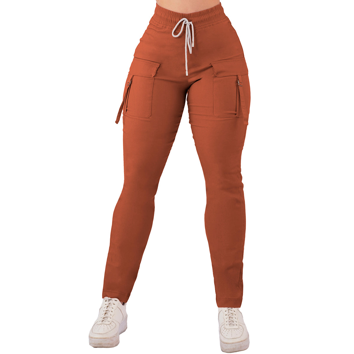 Jogger Dama Moda Casual Tipo Cargo Ajusta Cintura