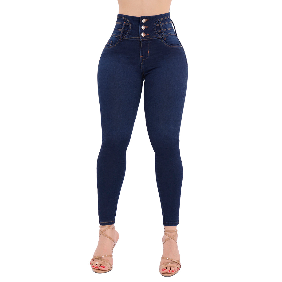 LipoJeans de Talle Alto con Efecto Levanta Cola 3790